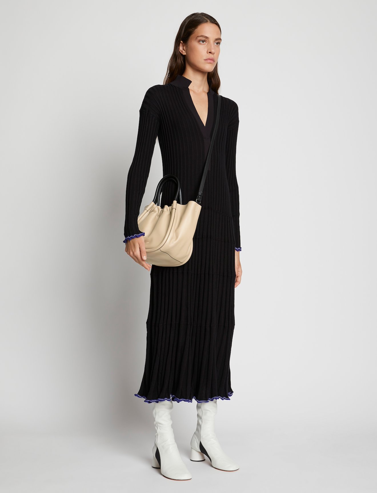 Small Ruched Crossbody Tote #1