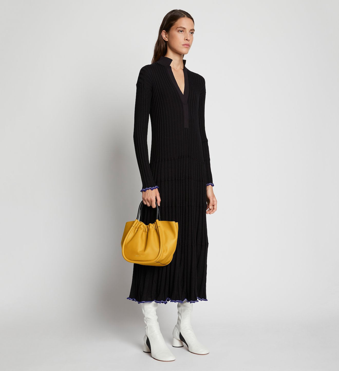 Small Ruched Crossbody Tote
