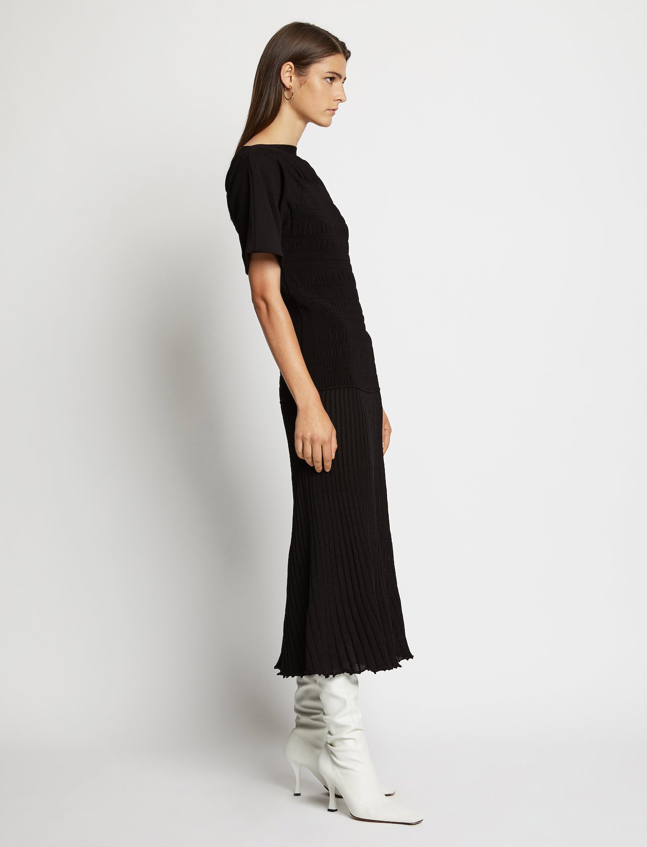 Smocked Knit Dress #1
