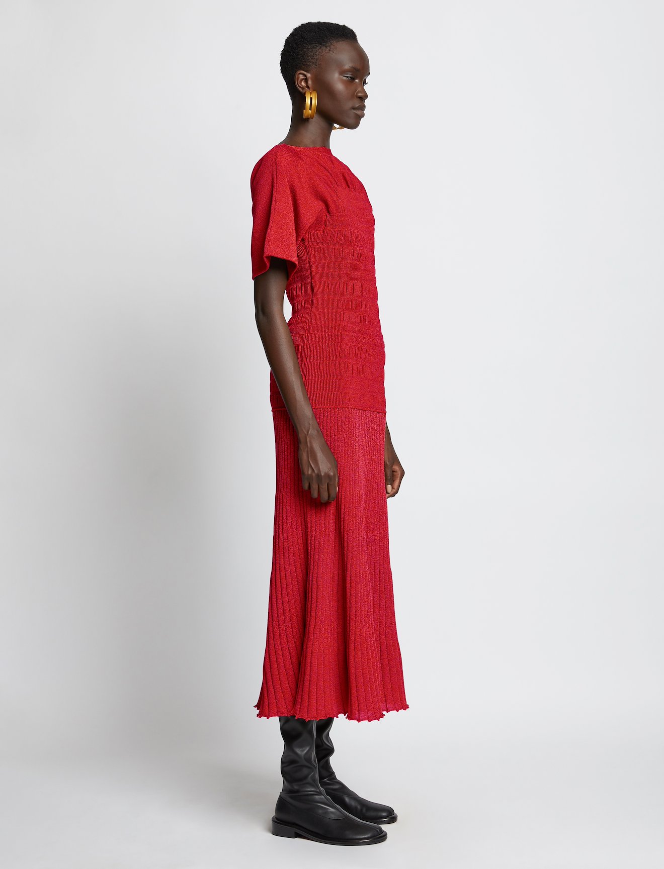 Smocked Knit Dress #1
