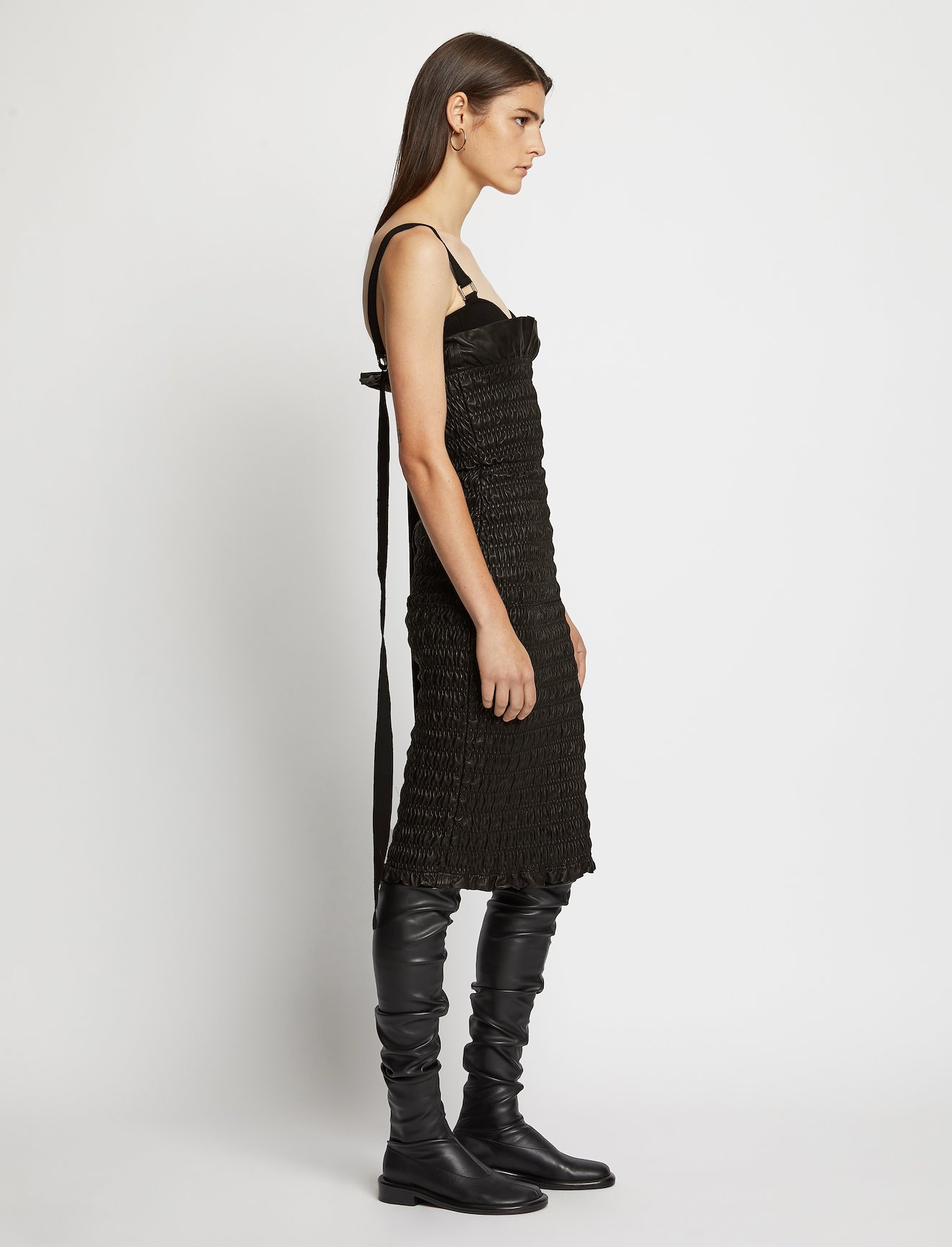 Smocked Leather Dress #1