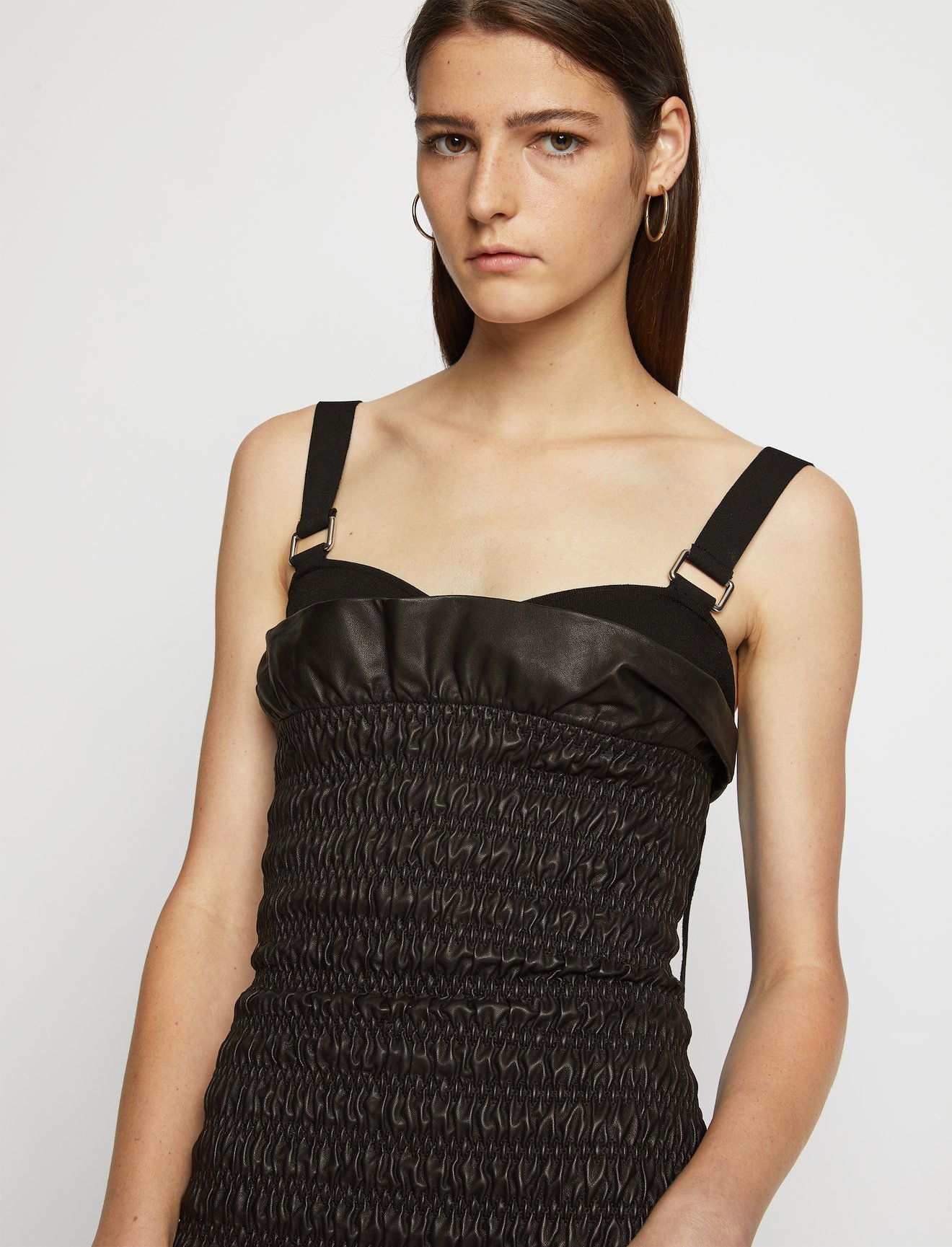 Smocked Leather Dress #3