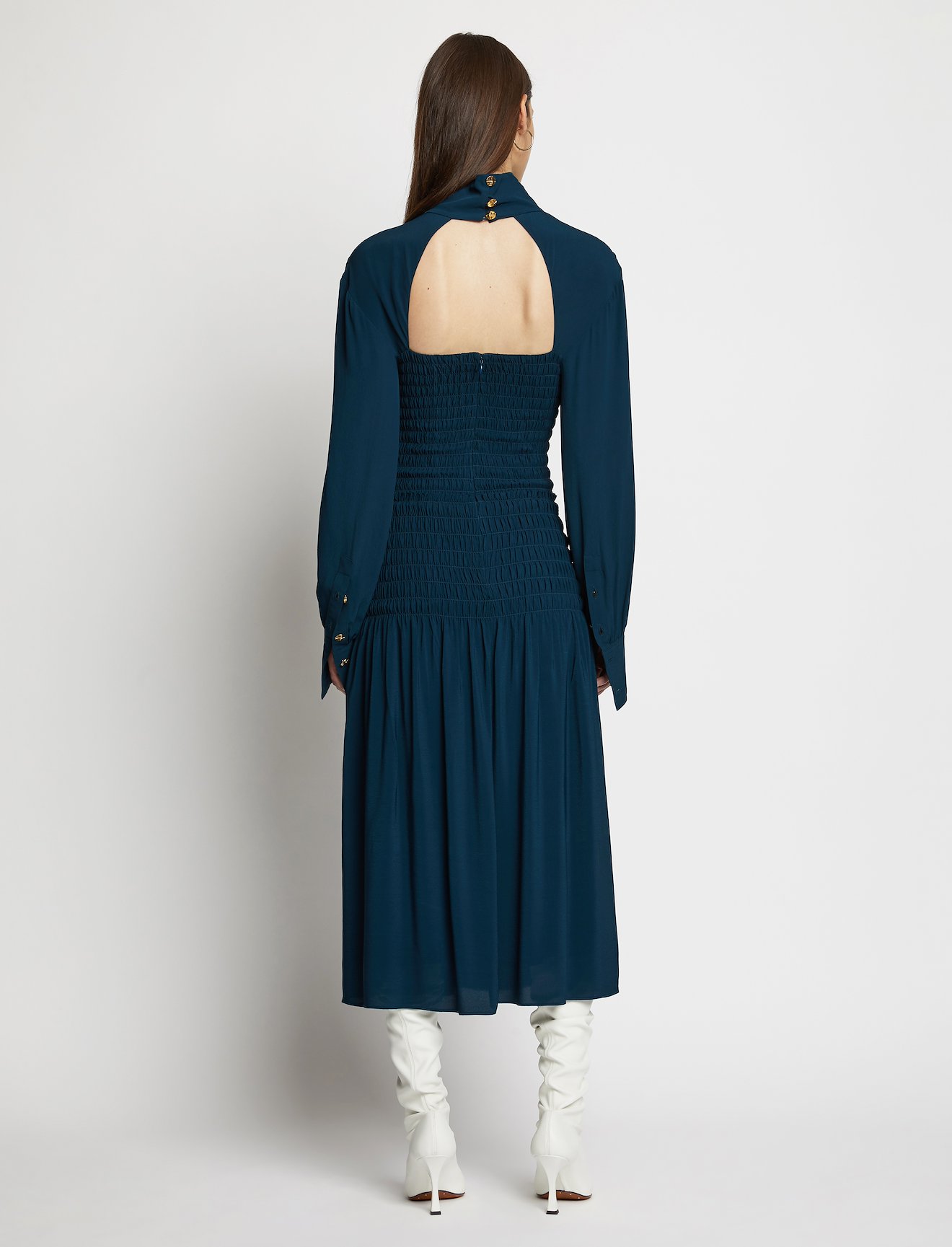Smocked Turtleneck Dress #2