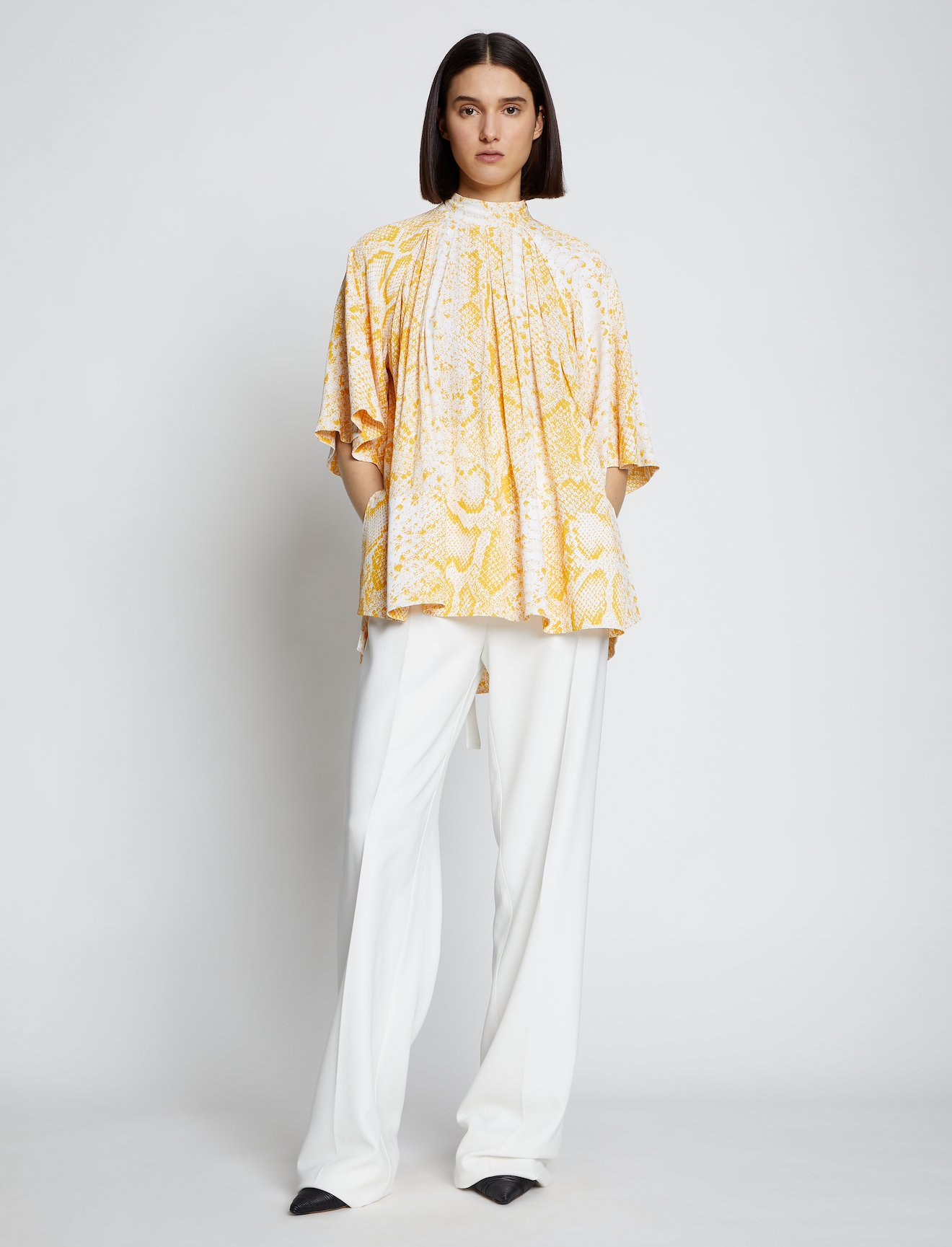 Snakeprint Crepe Top #1
