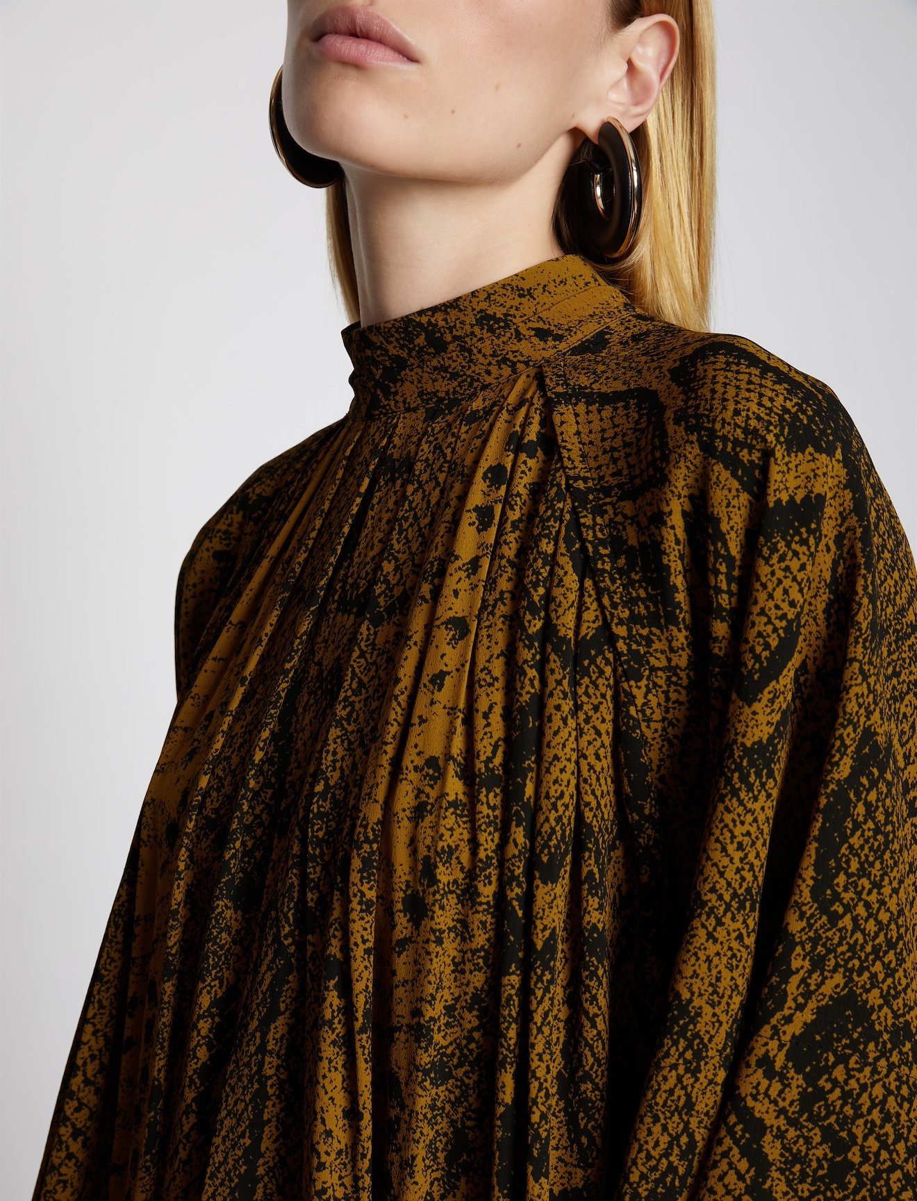 Snakeprint Crepe Top #3