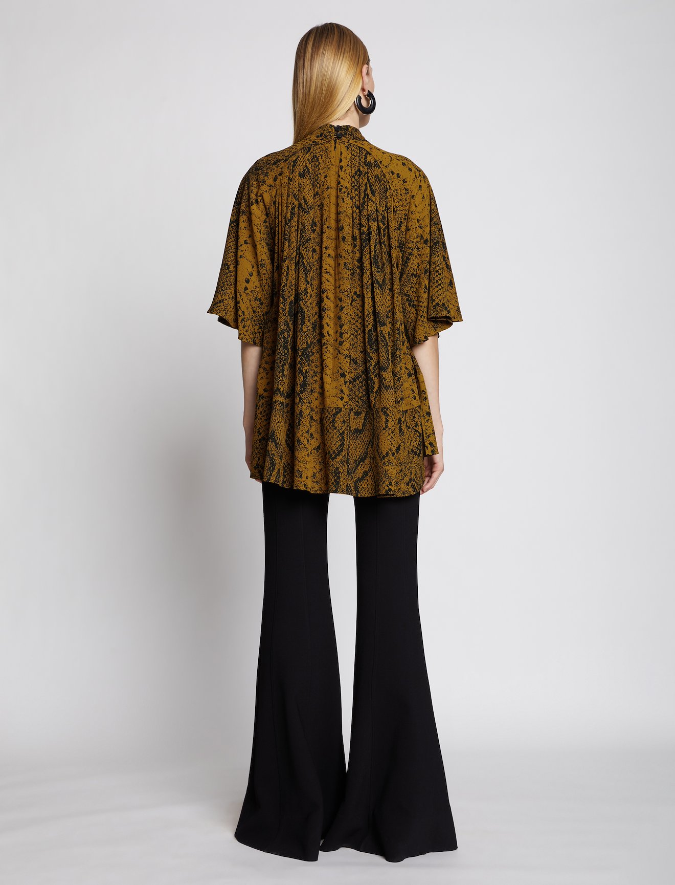 Snakeprint Crepe Top #2