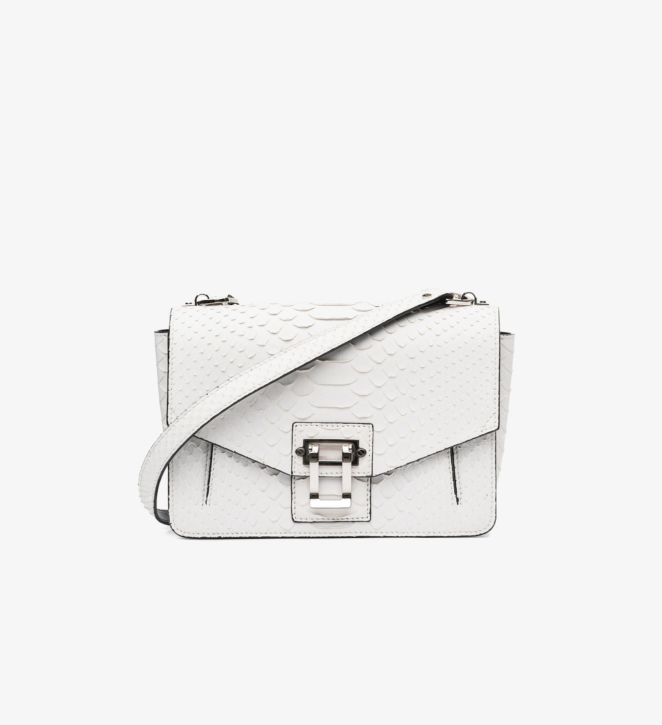 Soft Matte Python Hava Shoulder Bag