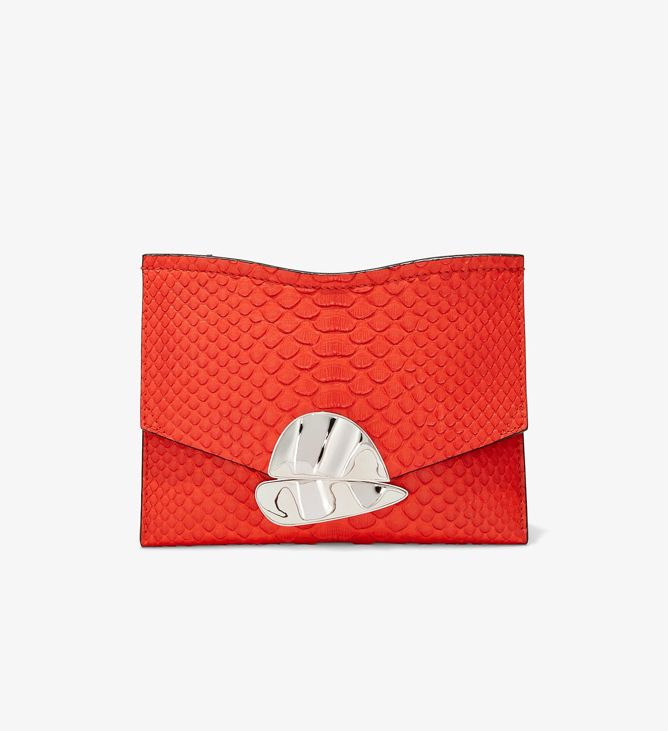 Soft Matte Python Small Curl Chain Clutch
