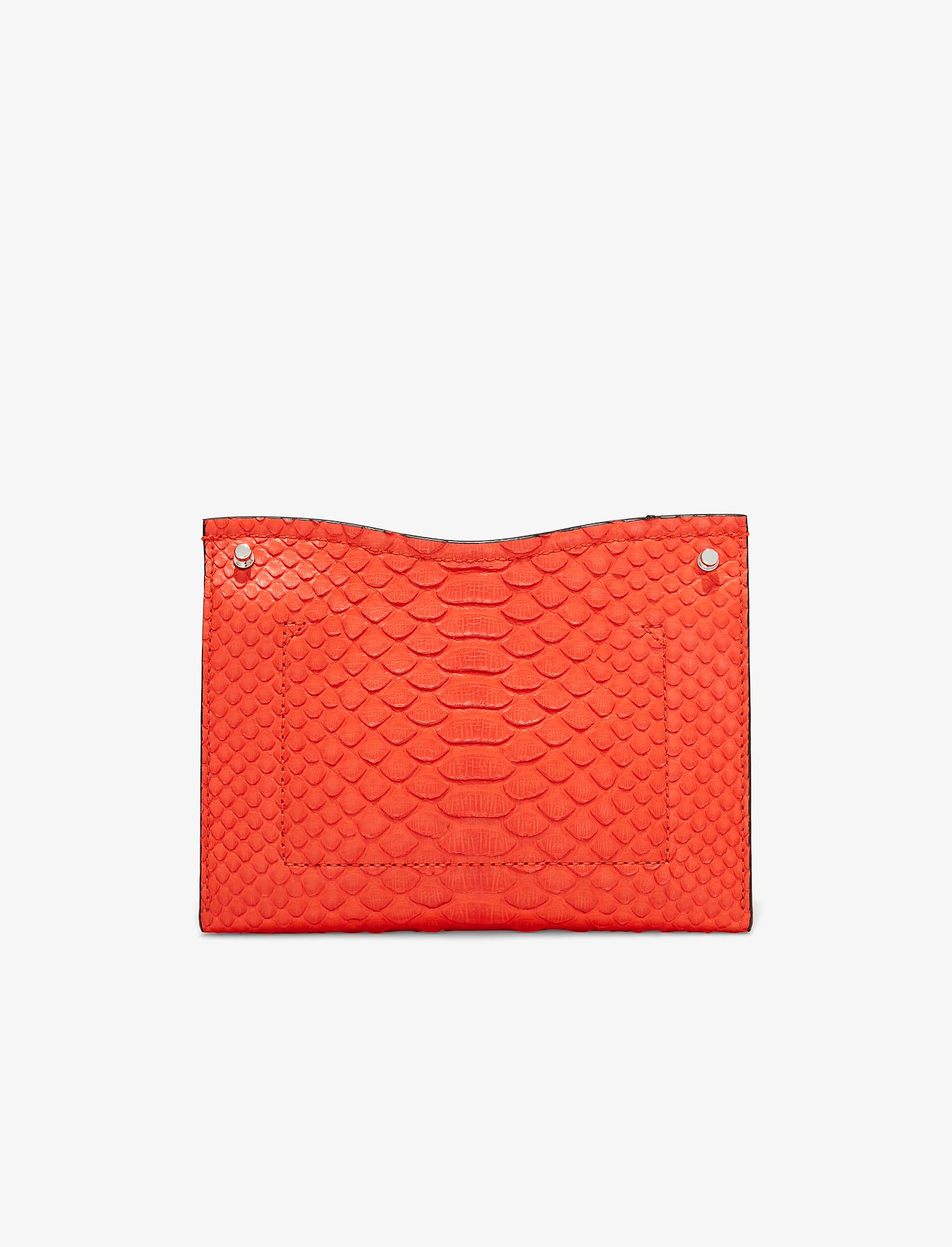 Soft Matte Python Small Curl Chain Clutch #3