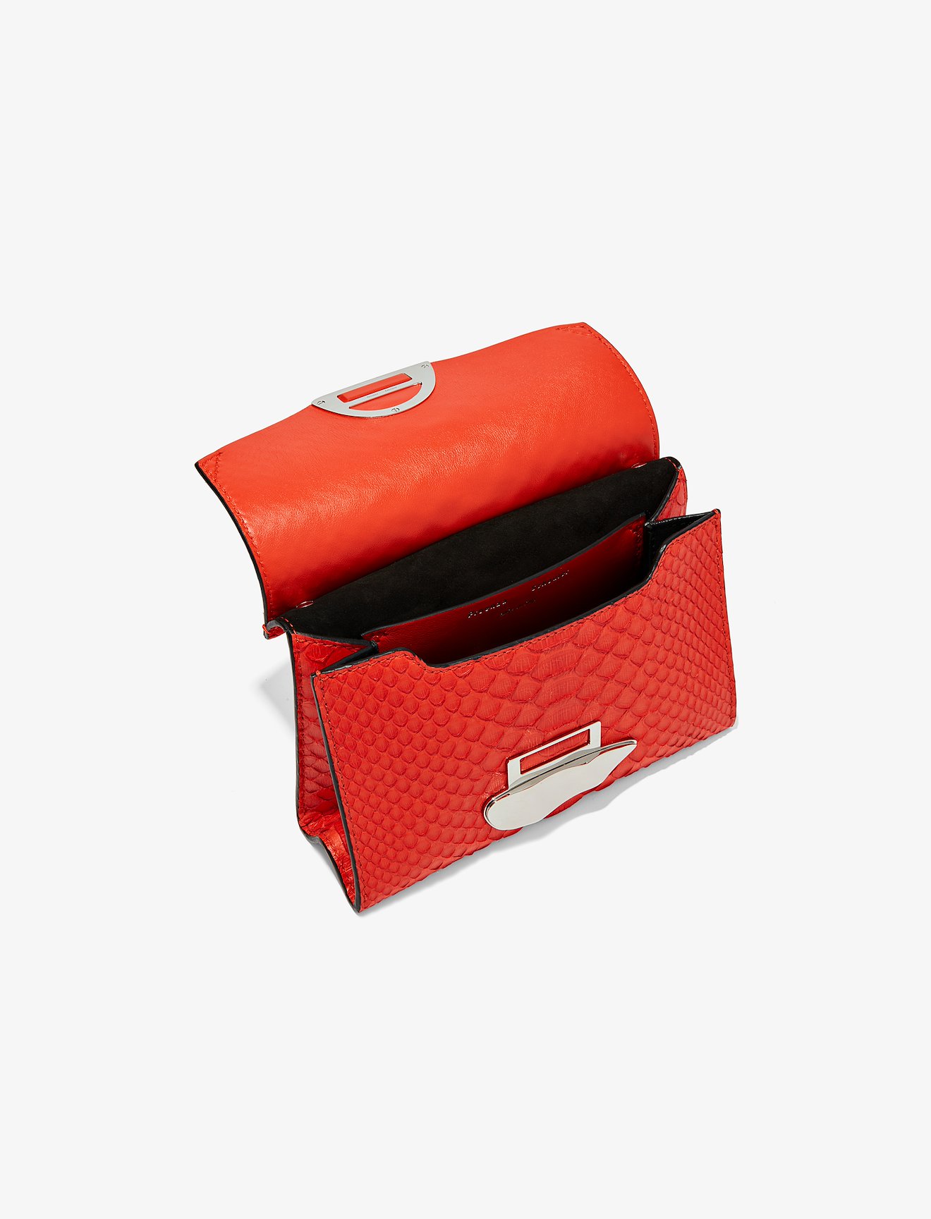 Soft Matte Python Small Curl Chain Clutch #4