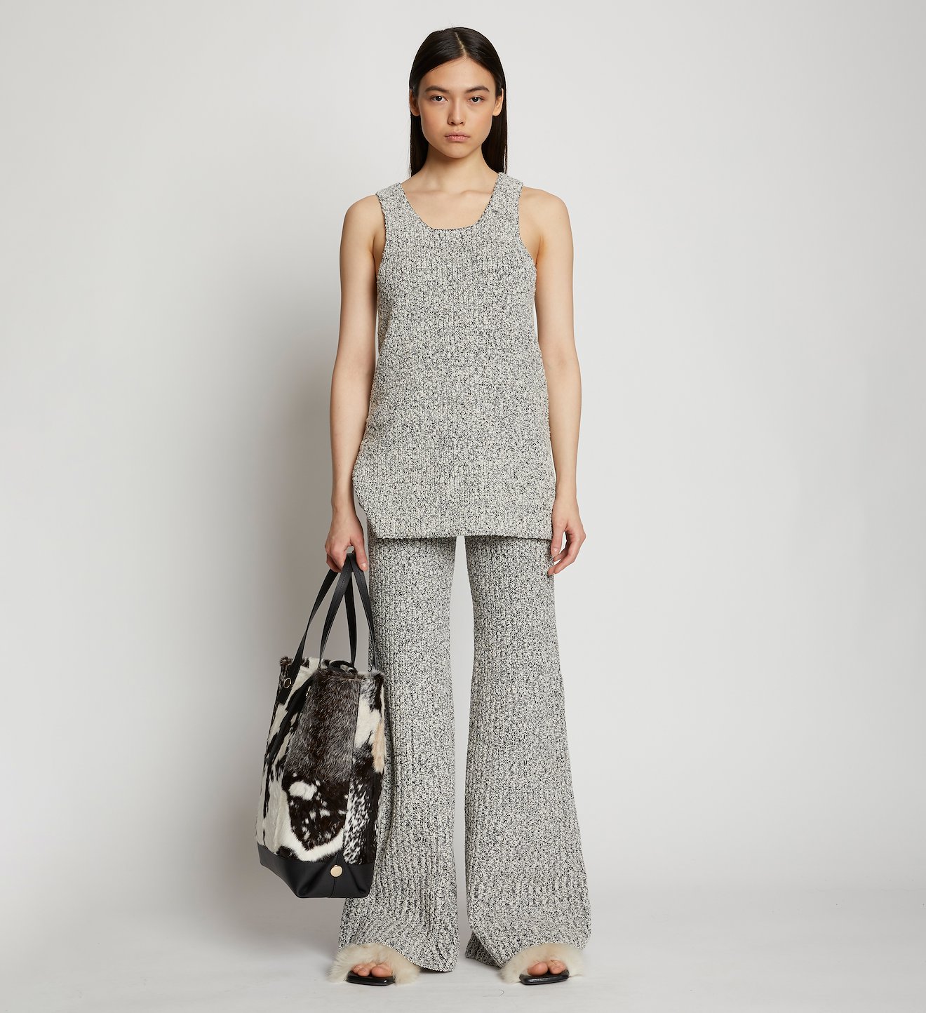Speckled Boucle Knit Tank