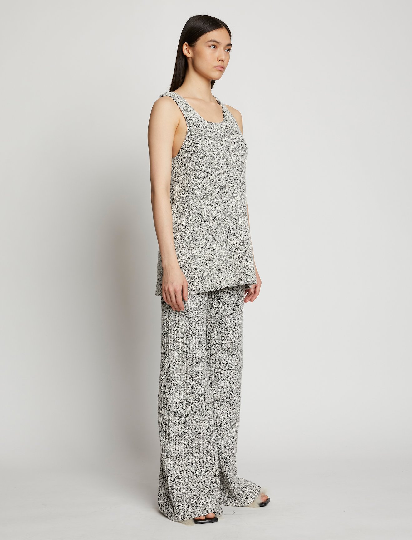 Speckled Boucle Knit Tank #1