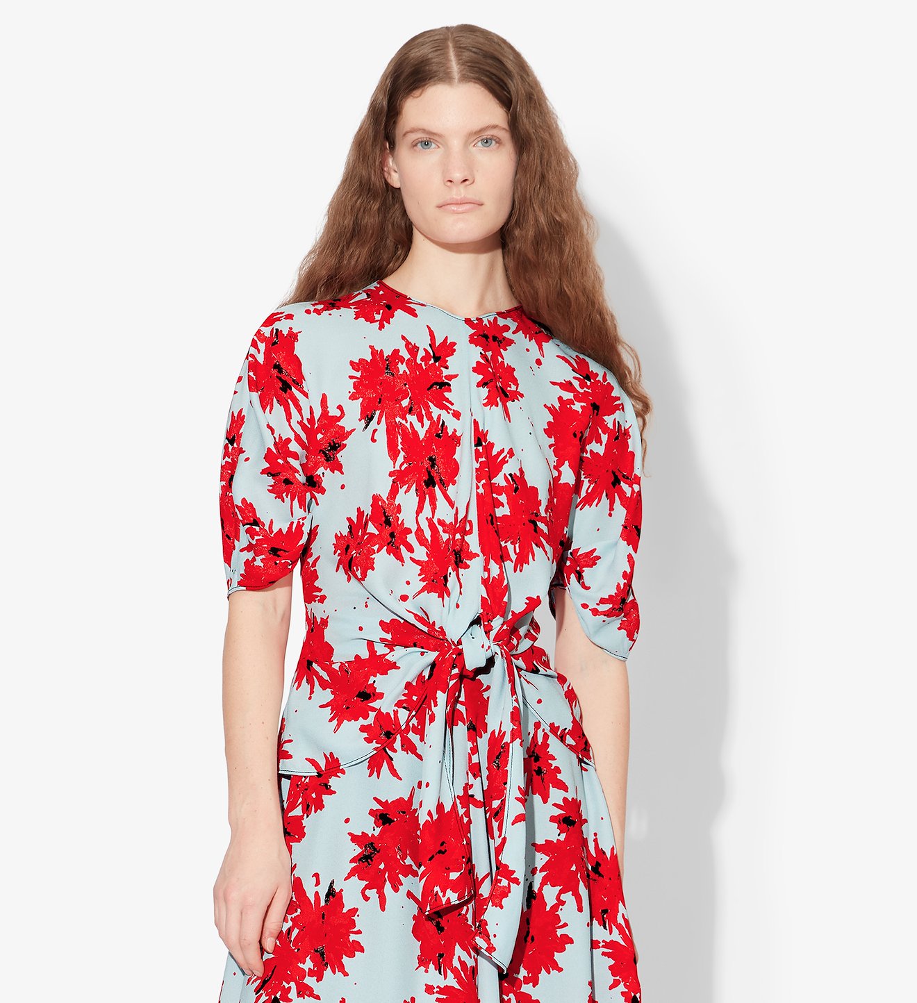 Splatter Floral Tied Top