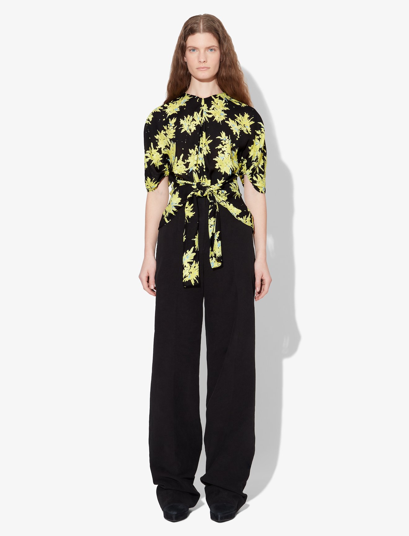 Splatter Floral Tied Top #1