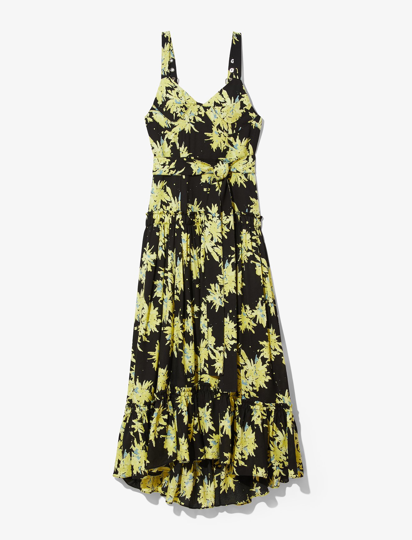 Splatter Floral Tiered Dress #4