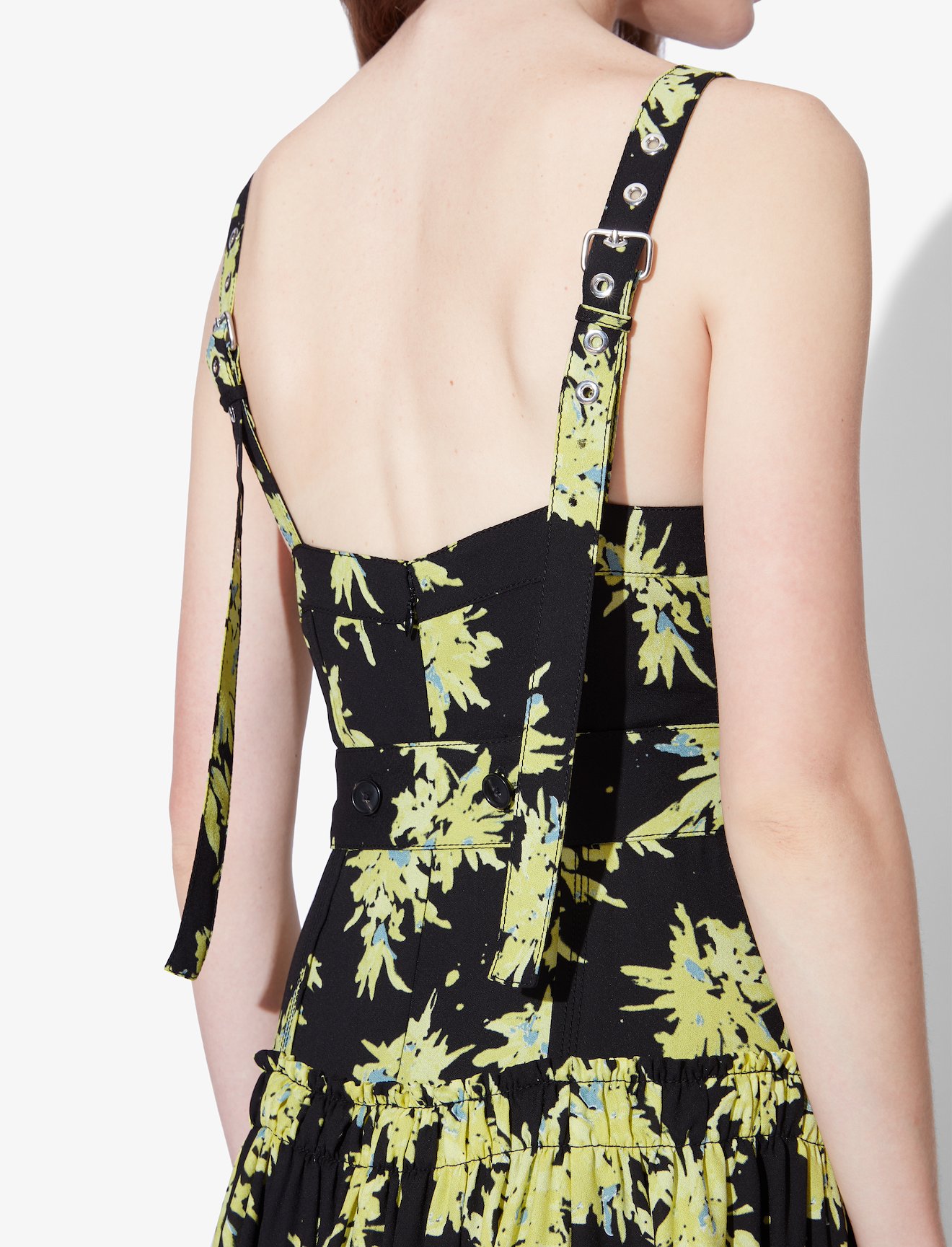 Splatter Floral Tiered Dress #3