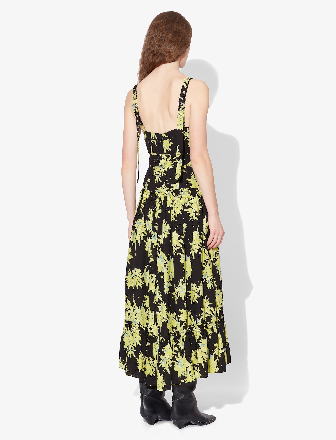 Splatter Floral Tiered Dress #2
