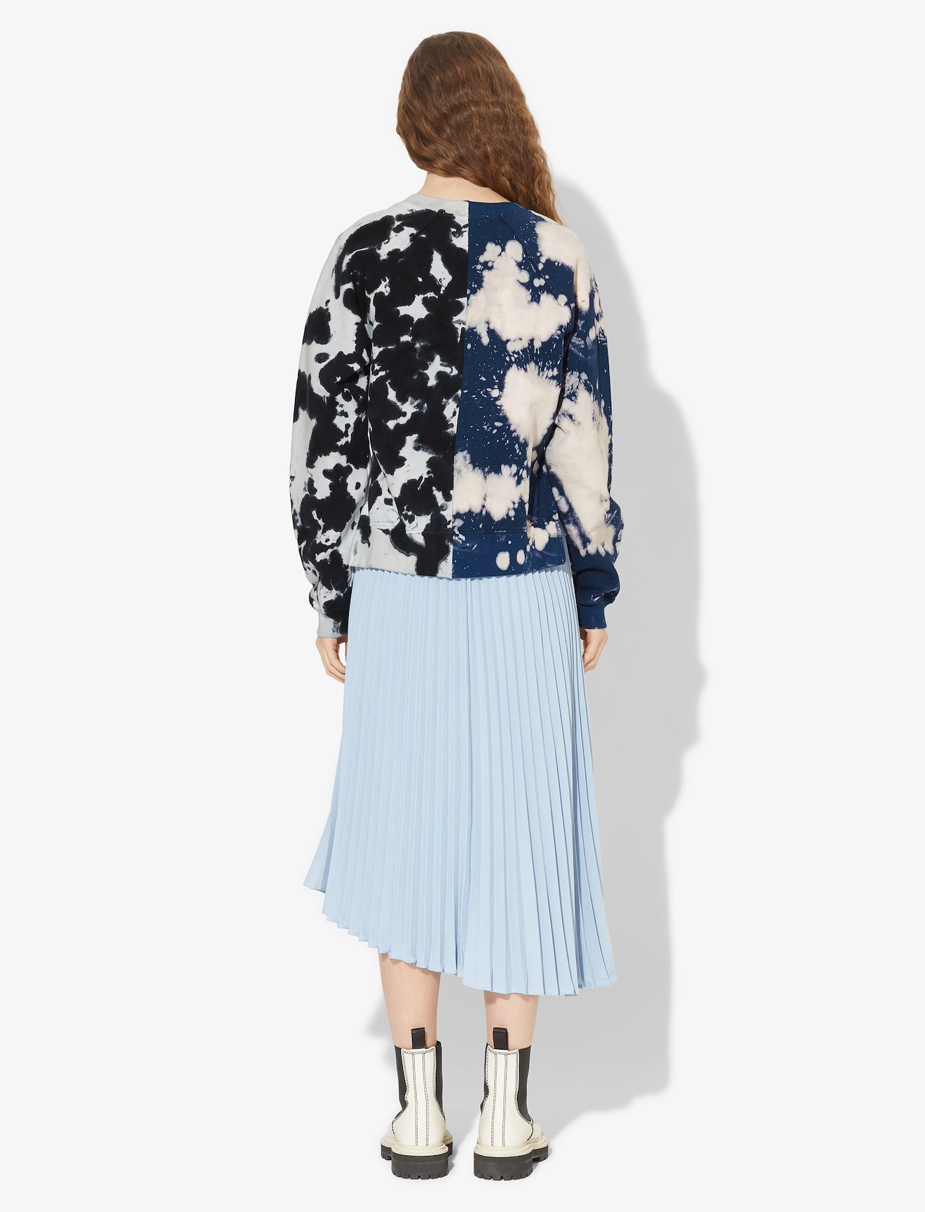 Split Splatter Cropped Sweatshirt #2