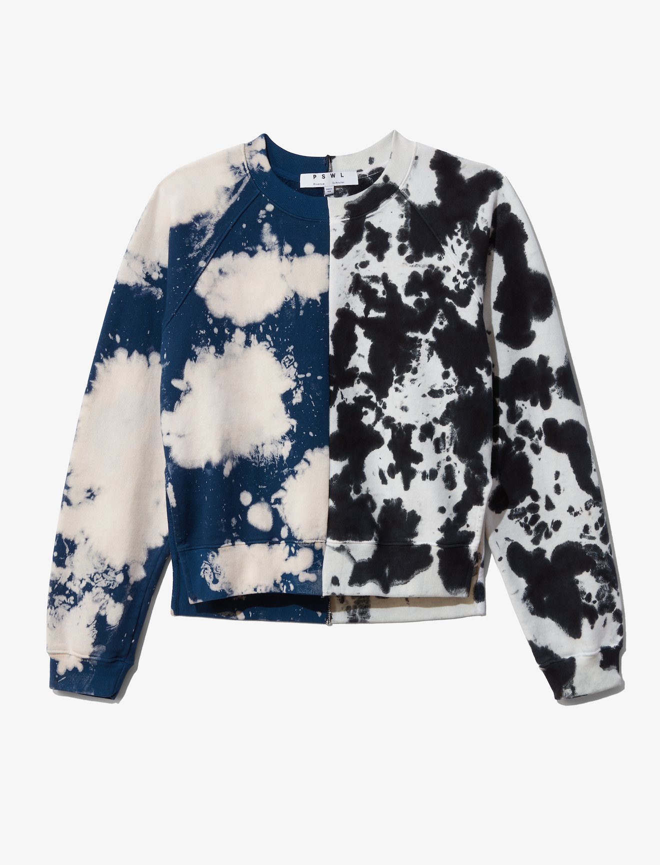 Split Splatter Cropped Sweatshirt #4
