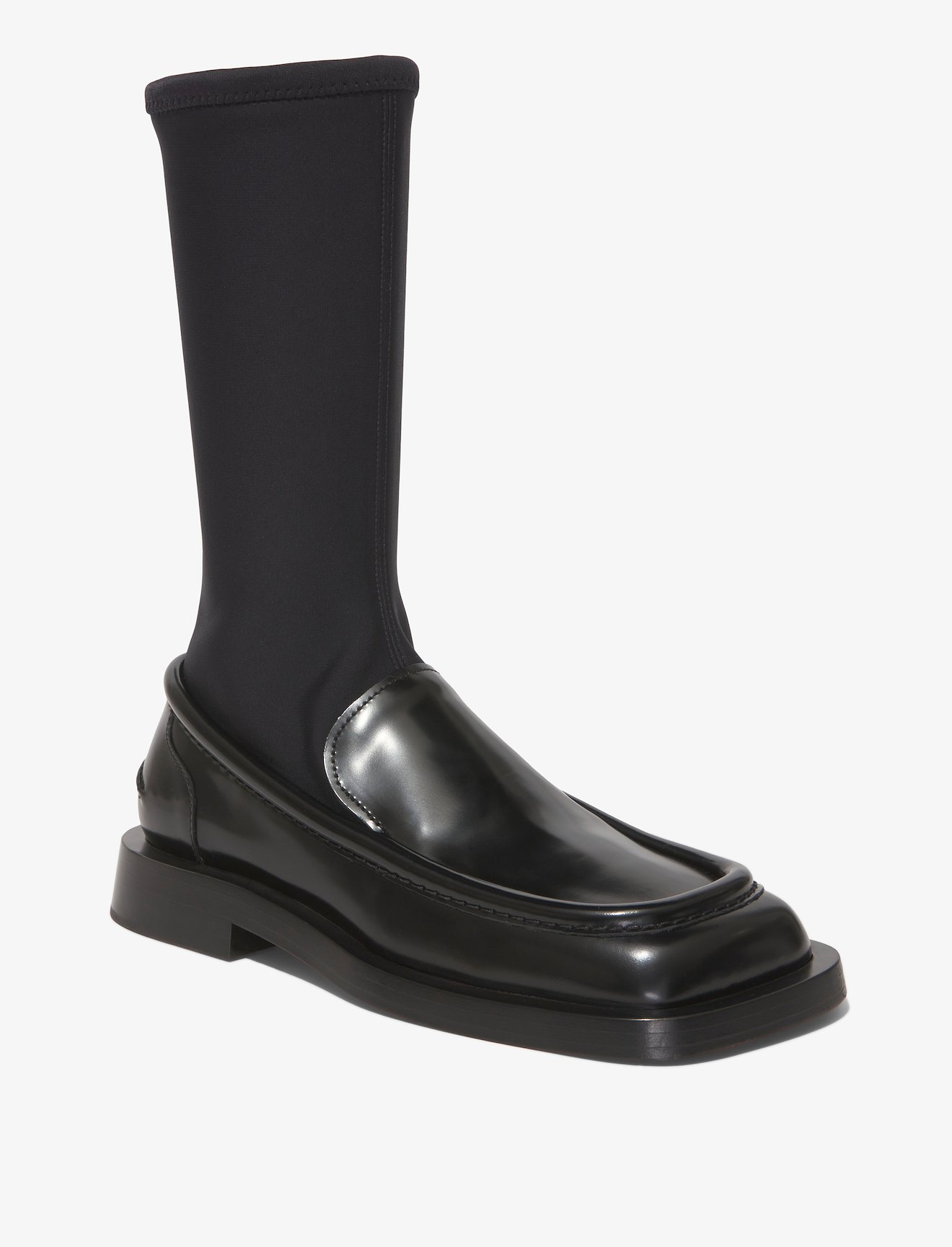 Square Loafer Stretch Boots #1