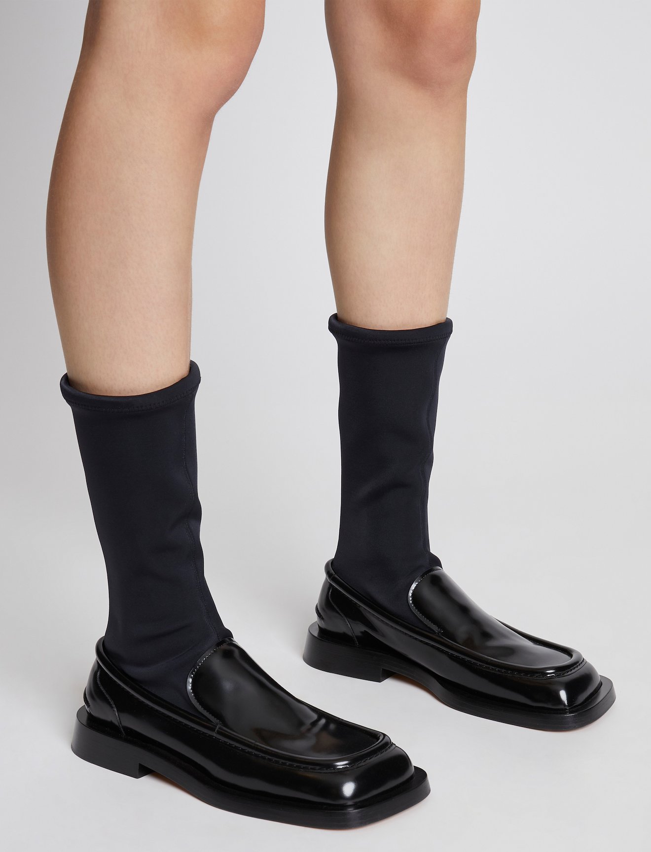 Square Loafer Stretch Boots #4