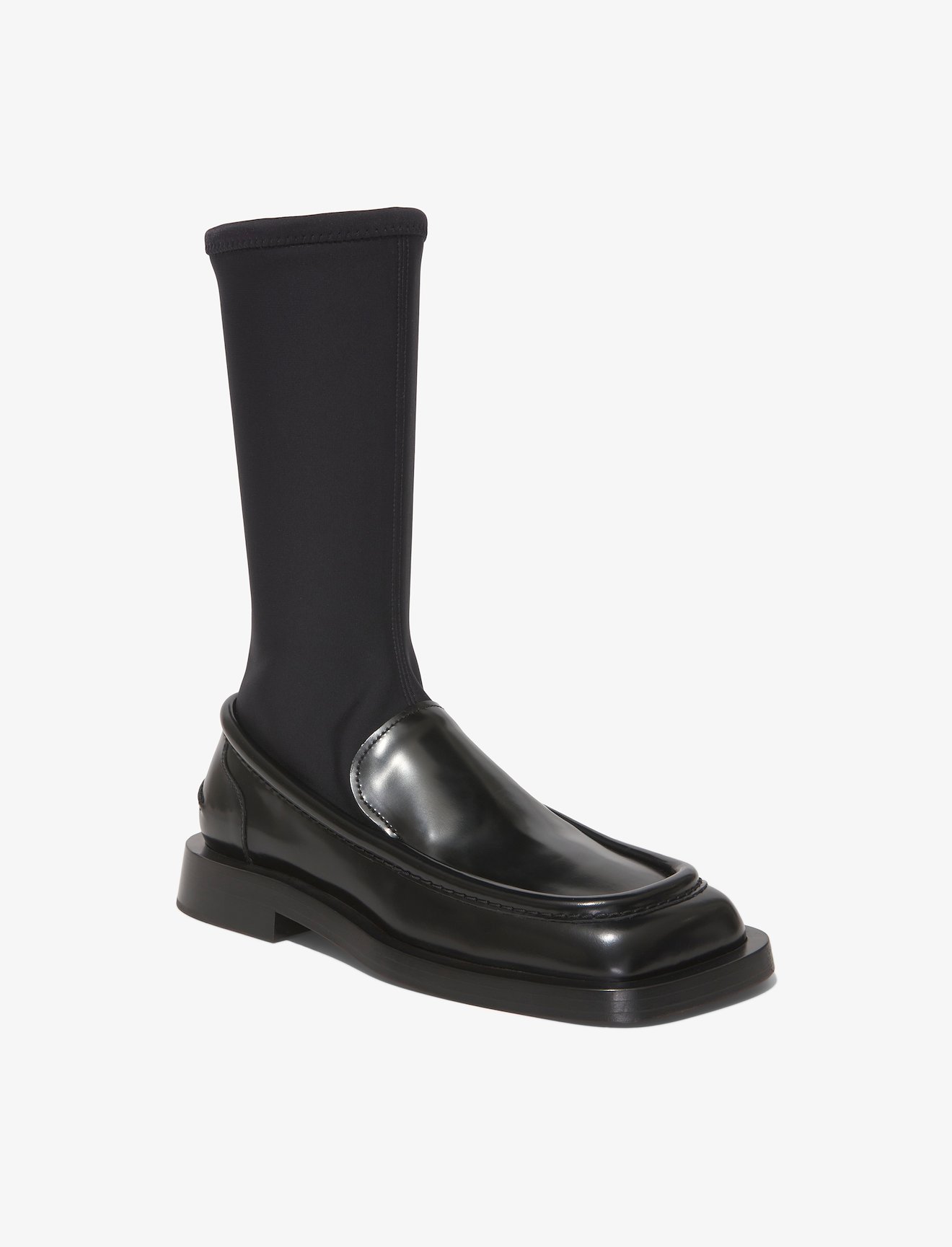 Square Loafer Stretch Boots #1