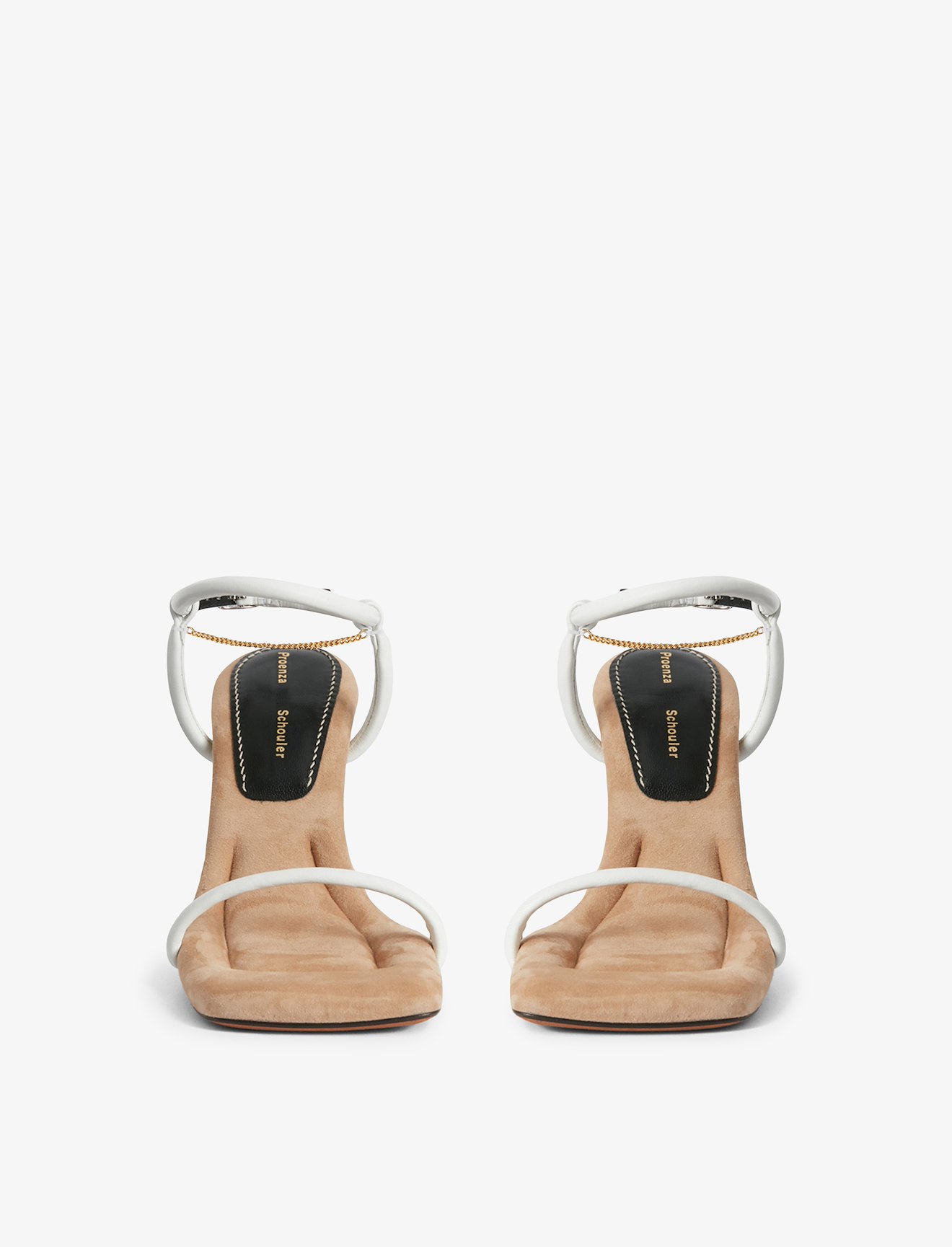 Square Padded Chain Sandals - 90mm #1