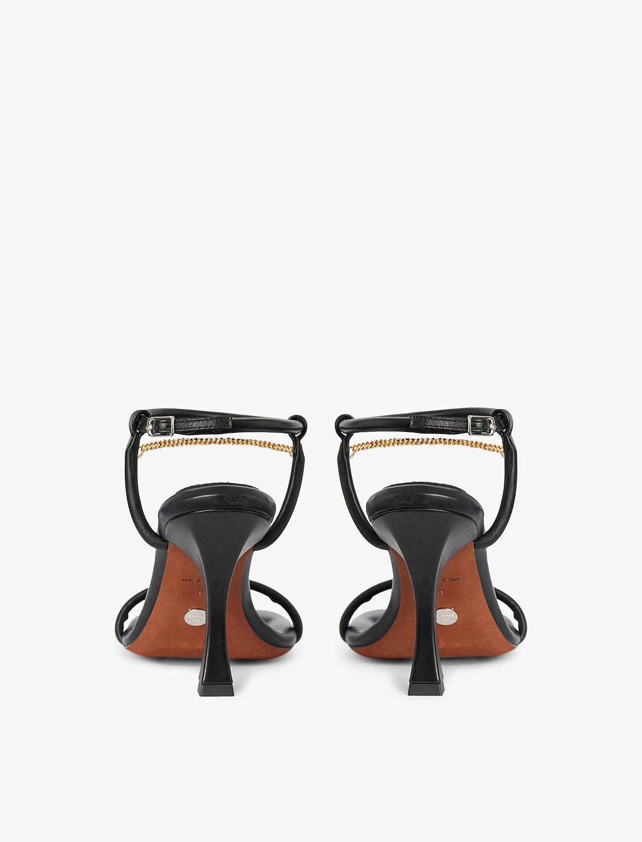 Square Padded Chain Sandals - 90mm #2