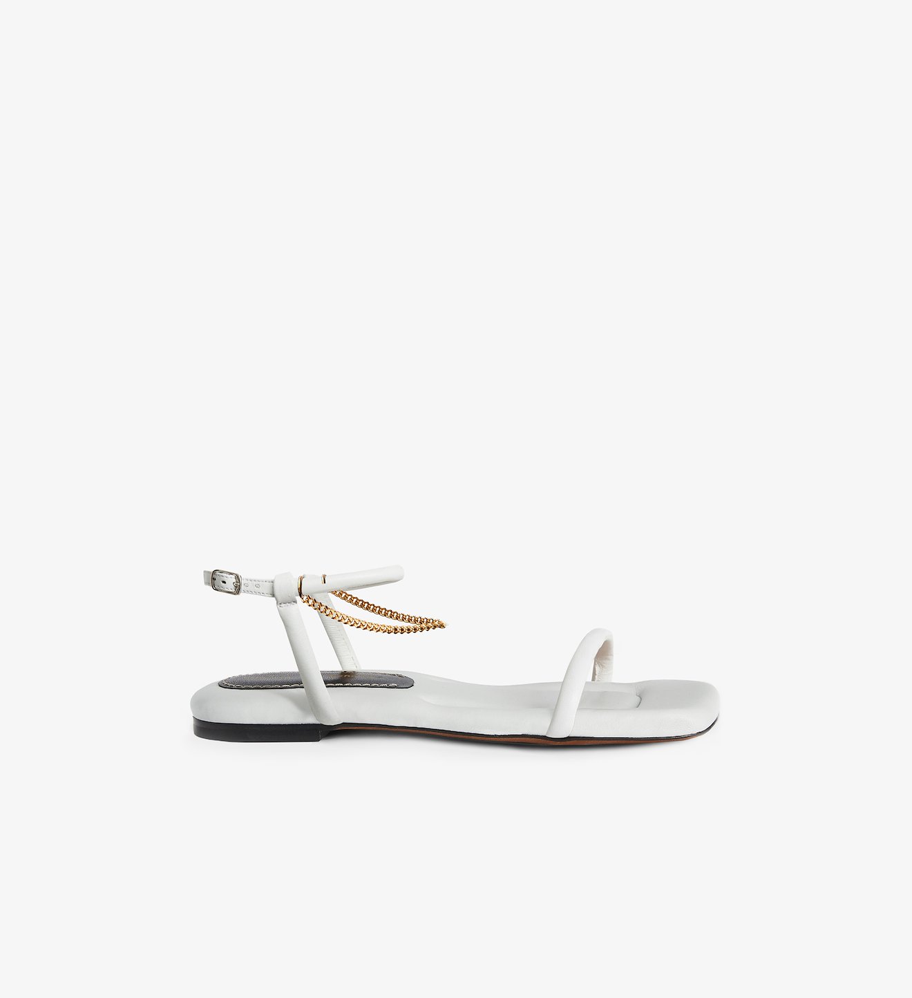 Square Padded Chain Sandals