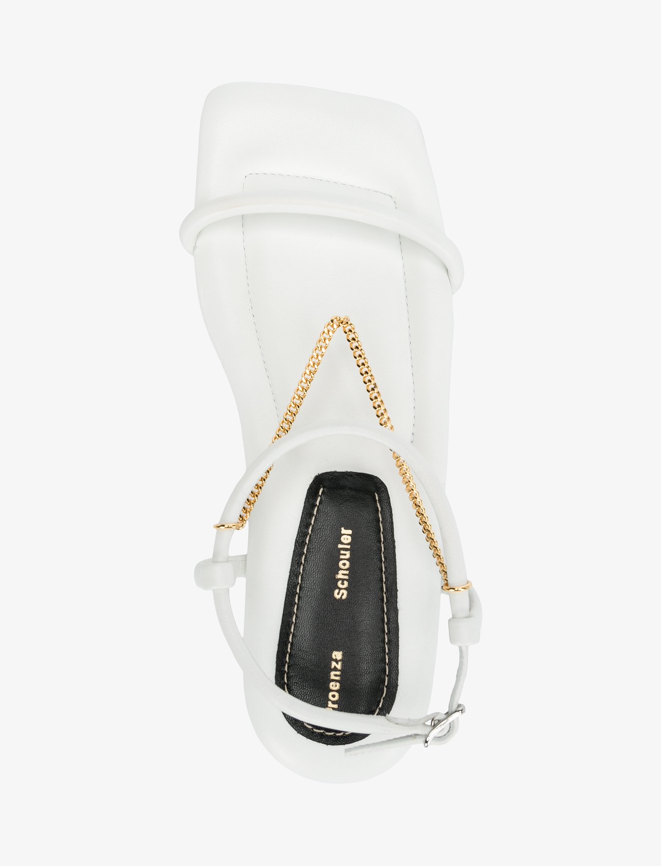 Square Padded Chain Sandals #3