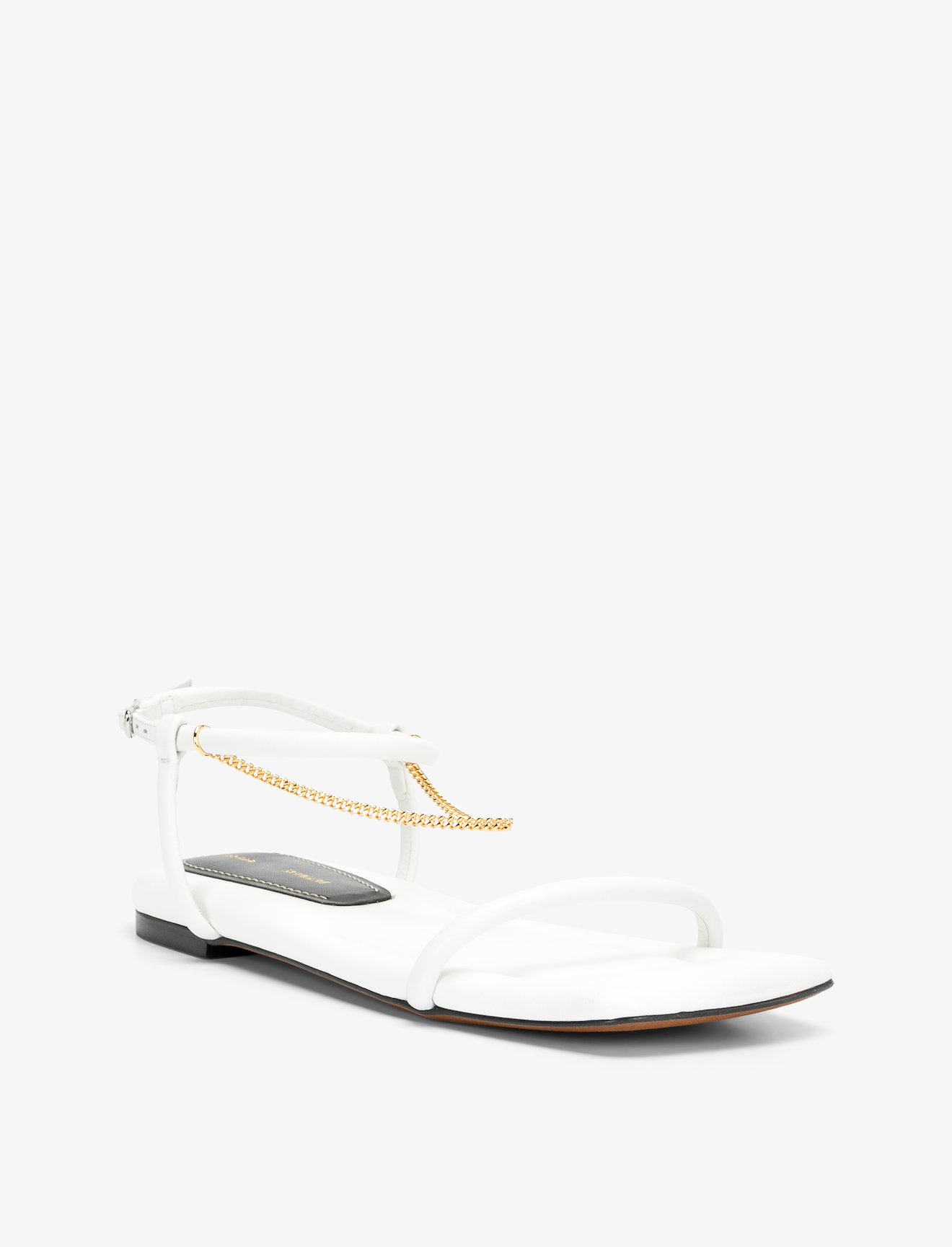Square Padded Chain Sandals #1