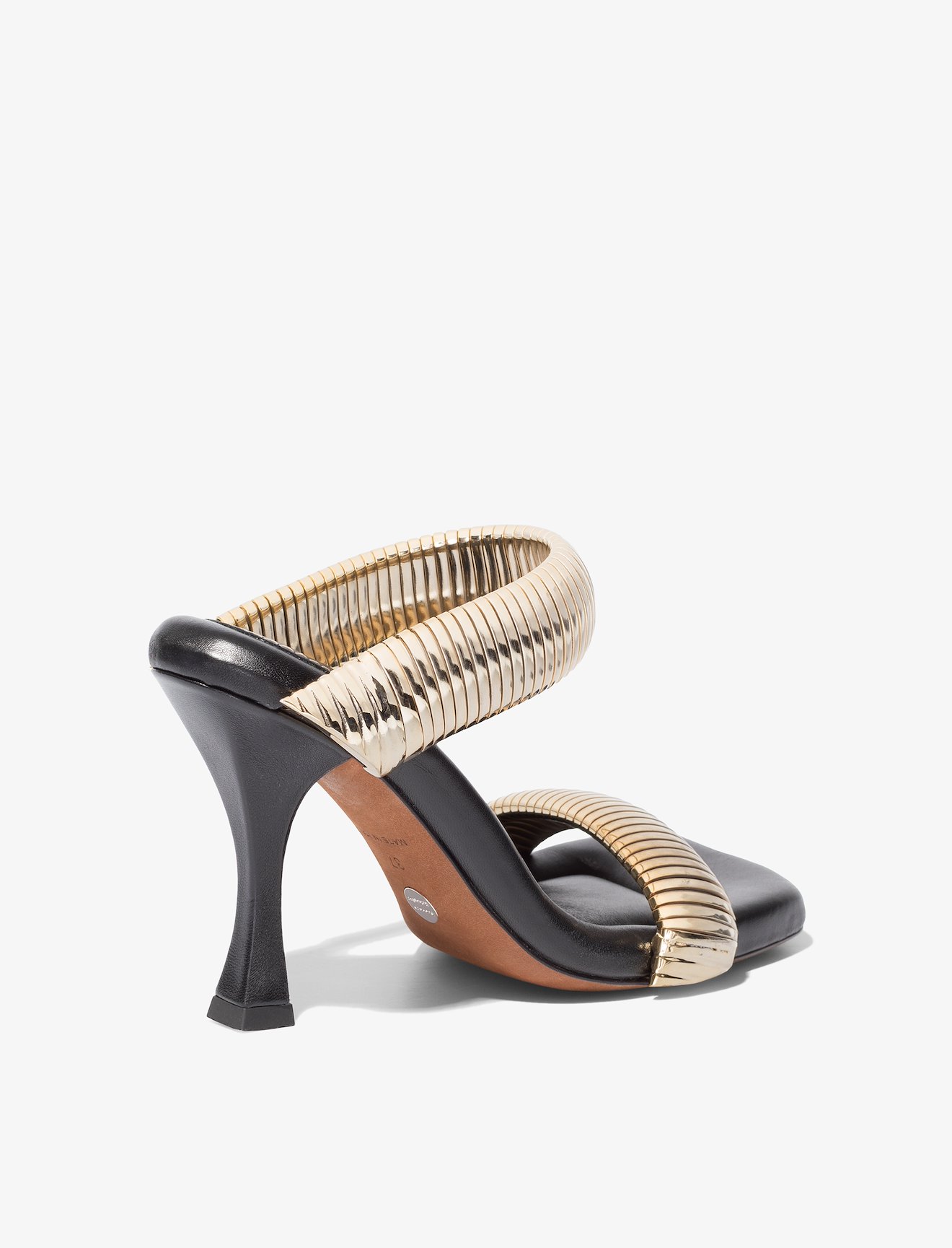 Square Padded Snake Chain Sandals #2