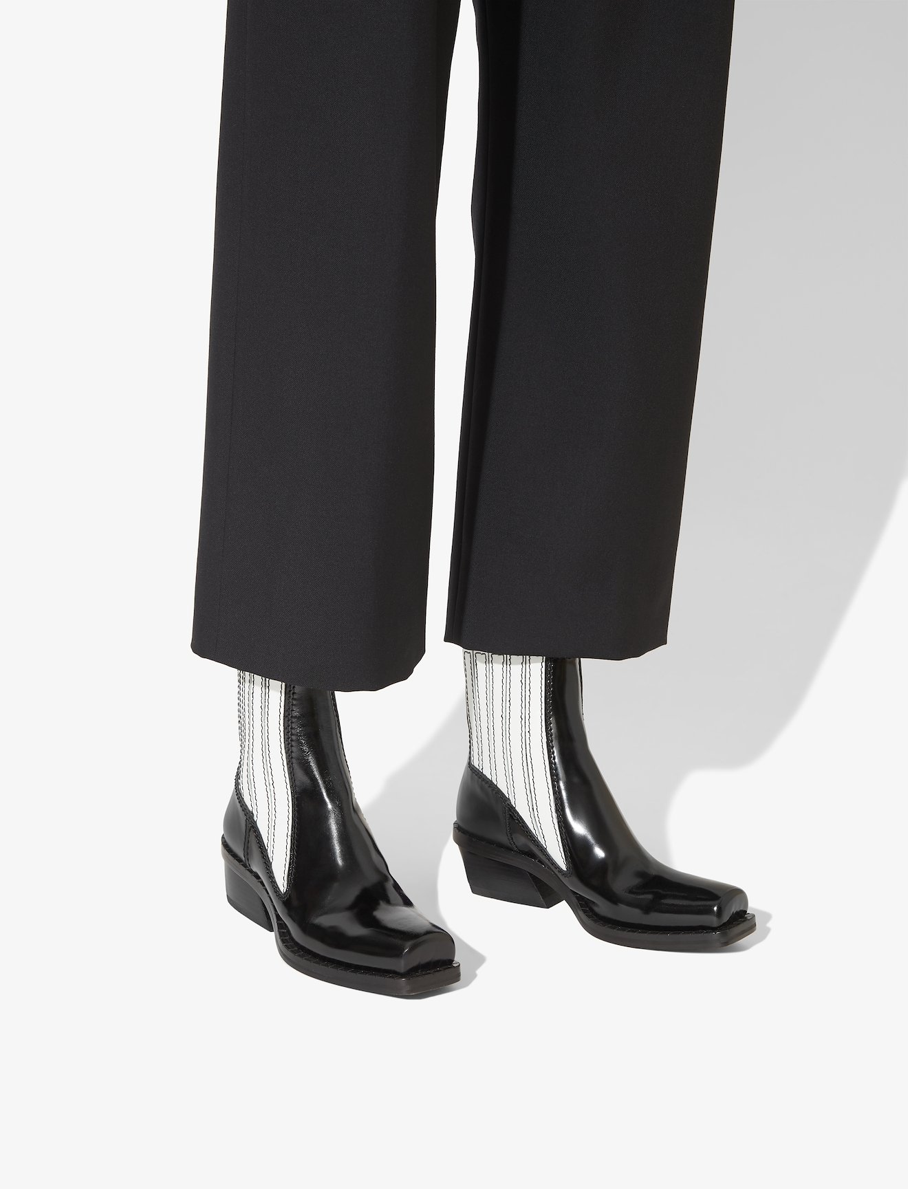 Square Toe Chelsea Boots #4