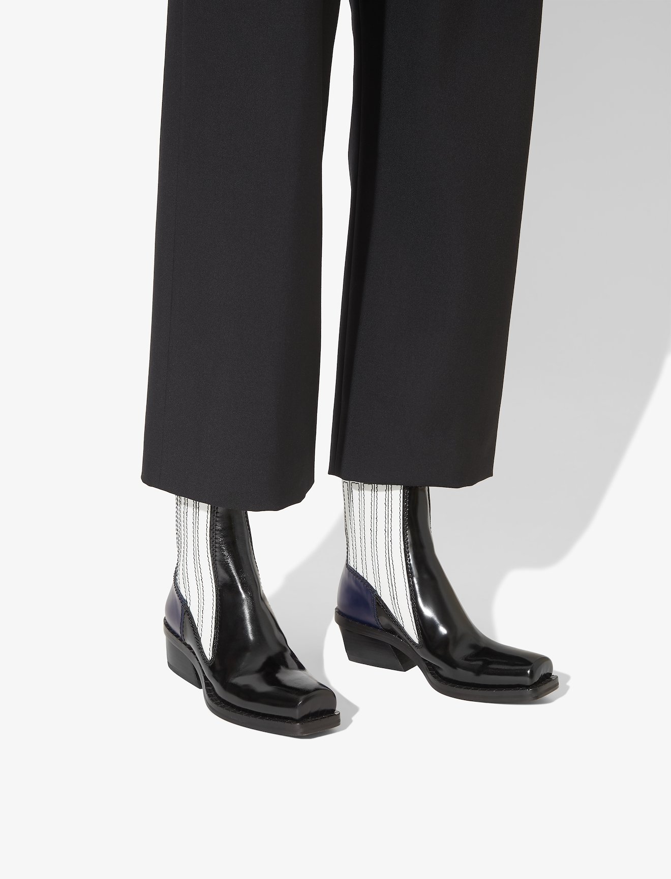 Square Toe Chelsea Boots #4