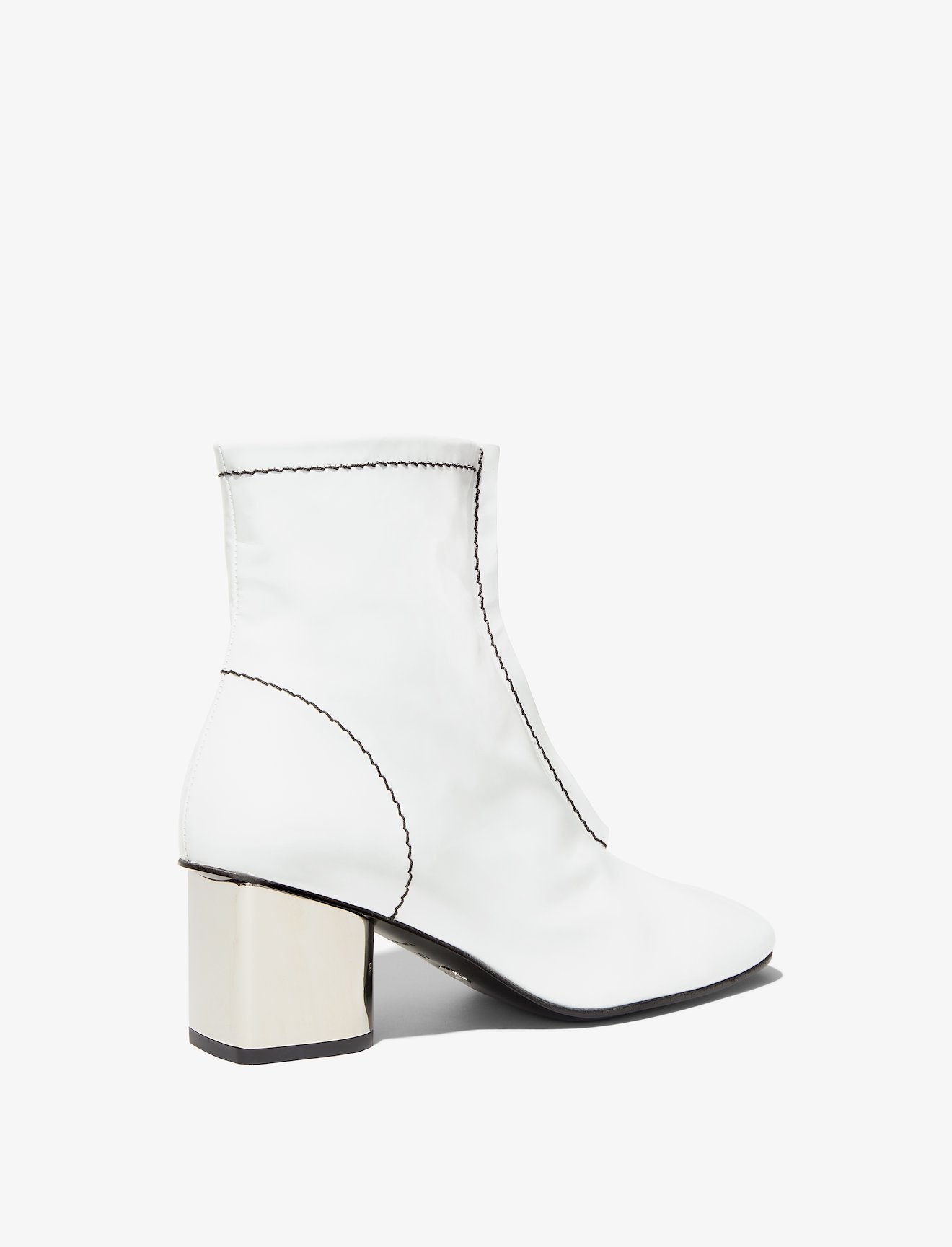 Square Toe Topstitched Boots #2