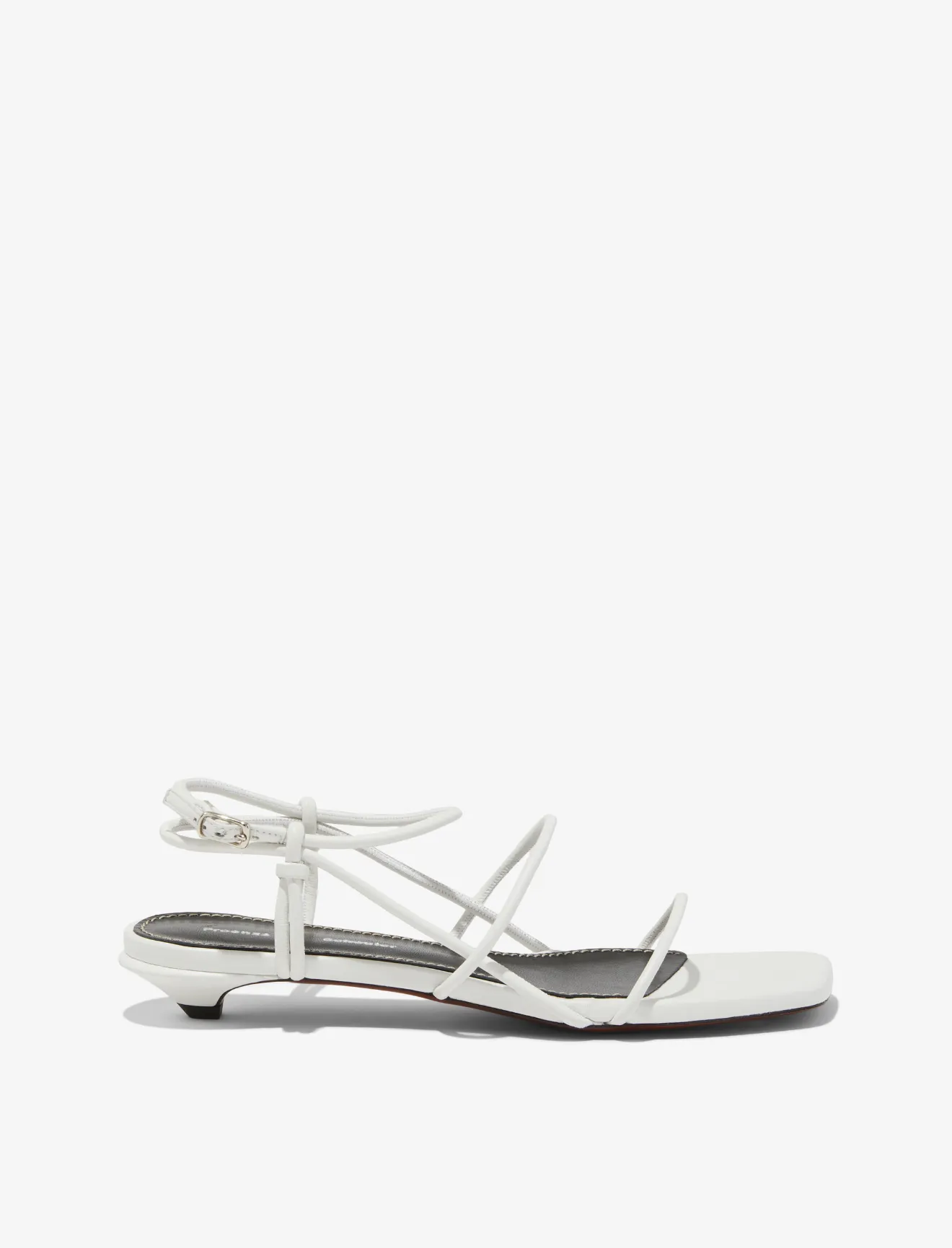 silver strappy sandals kitten heel