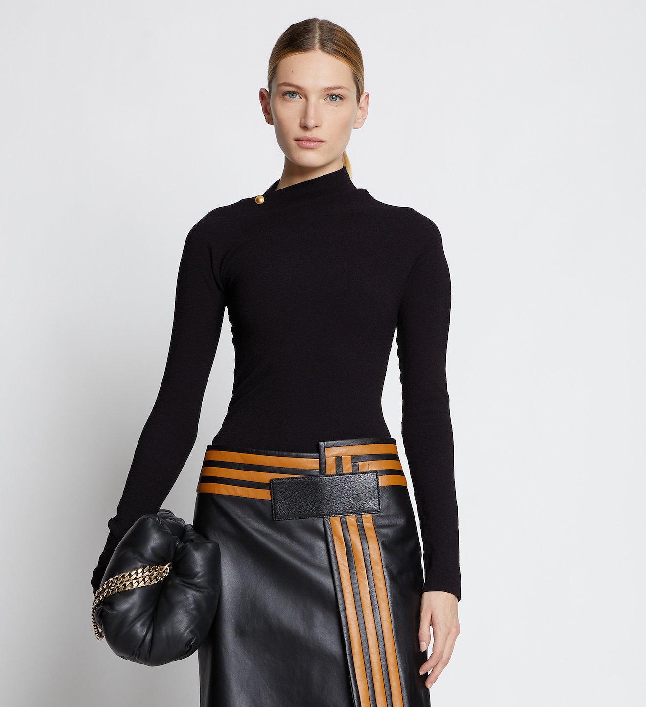 Stretch Crepe Spiral Top