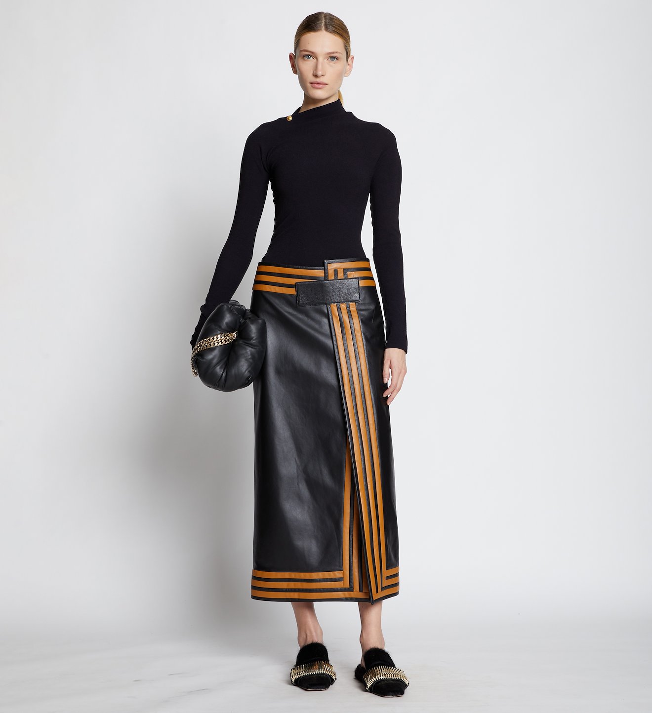Stretch Crepe Twisted Top