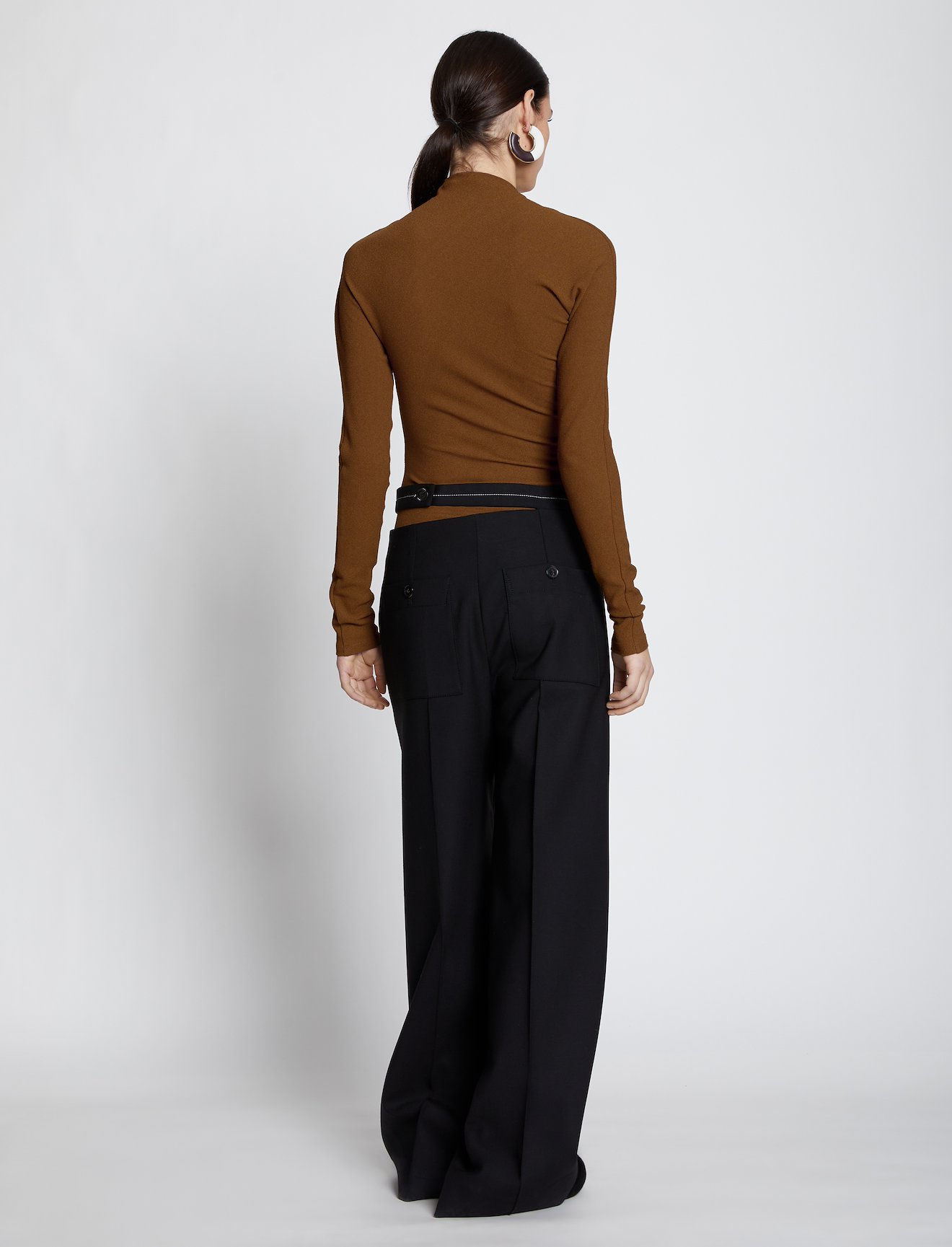 Stretch Crepe Twisted Top #3