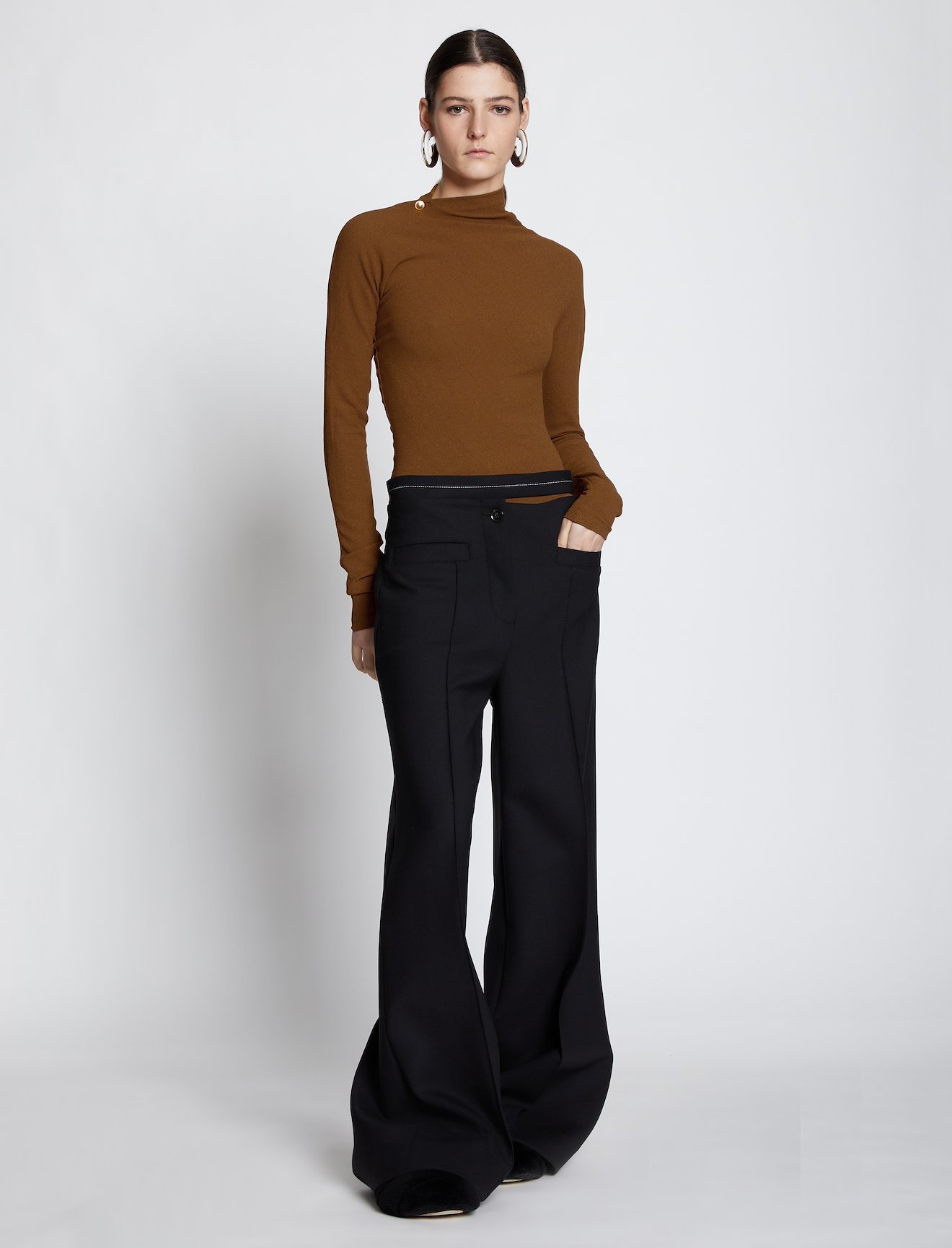Stretch Crepe Twisted Top #2