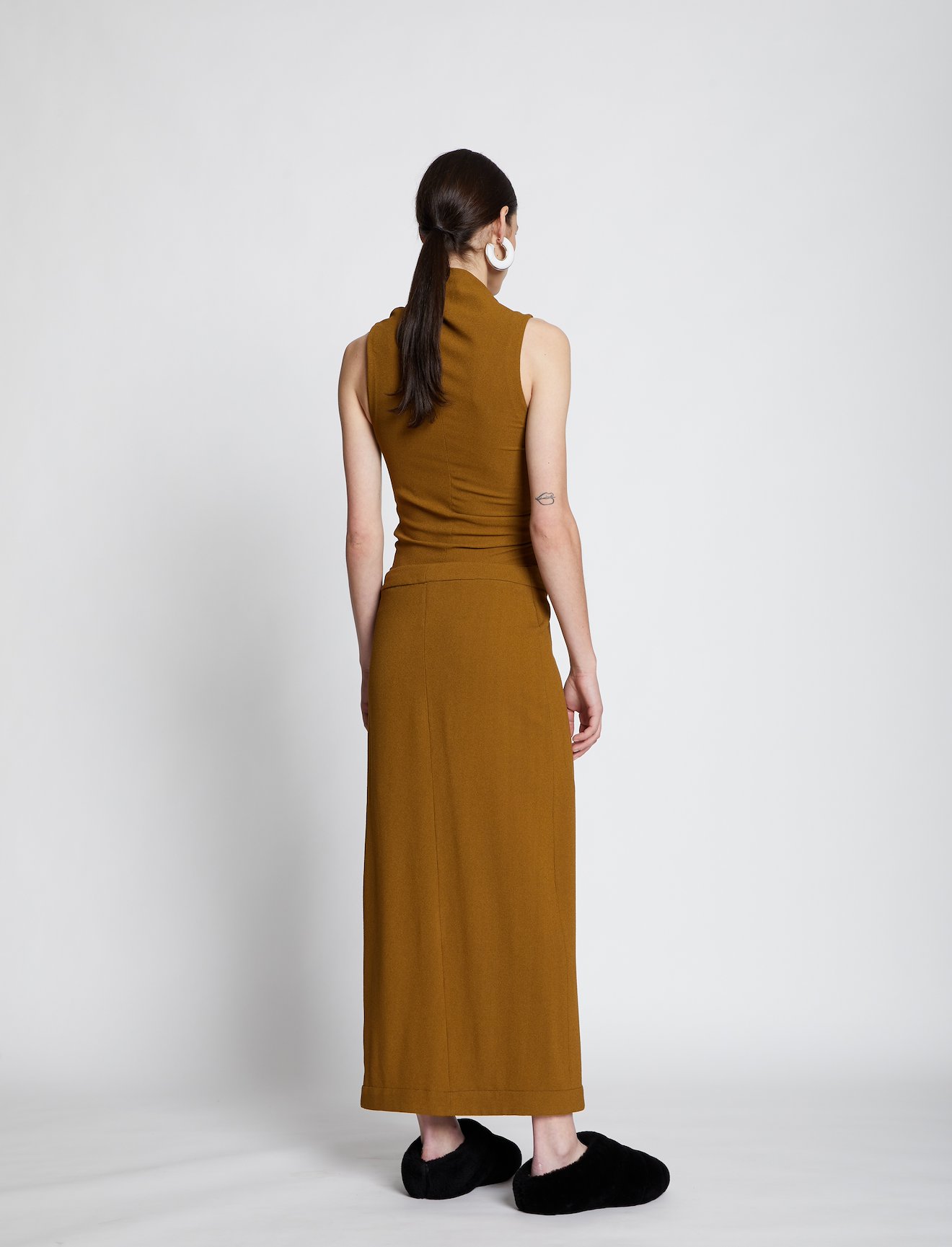Stretch Crepe Twisted Wrap Dress #2