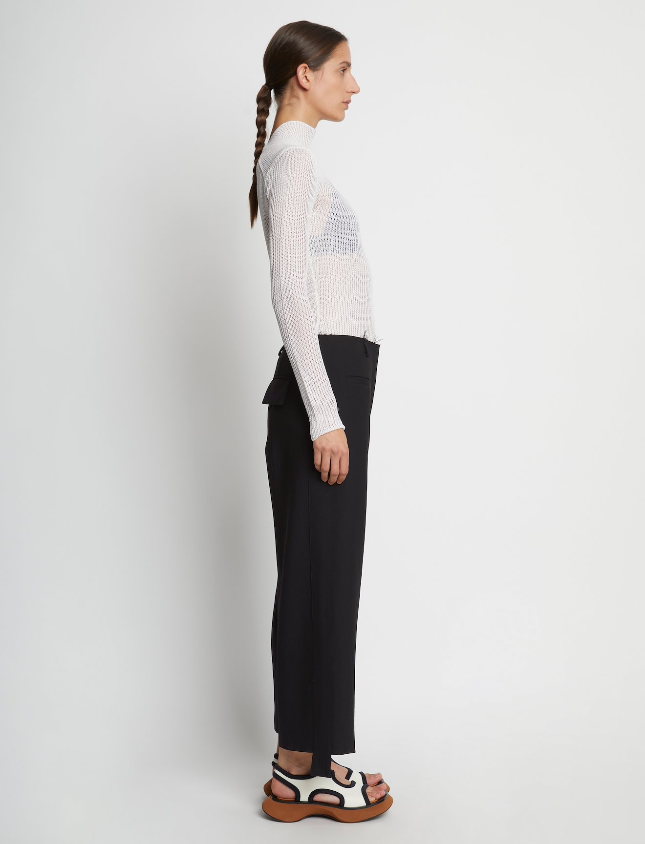 Stretch Suiting Tuxedo Pants #1