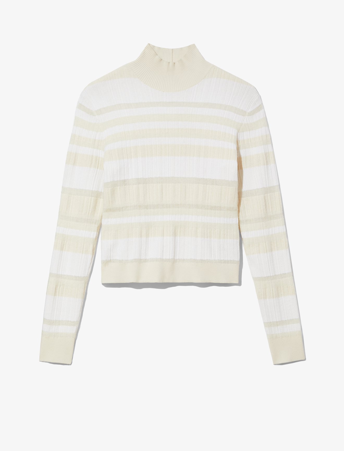 Stripe Knit Turtleneck #4