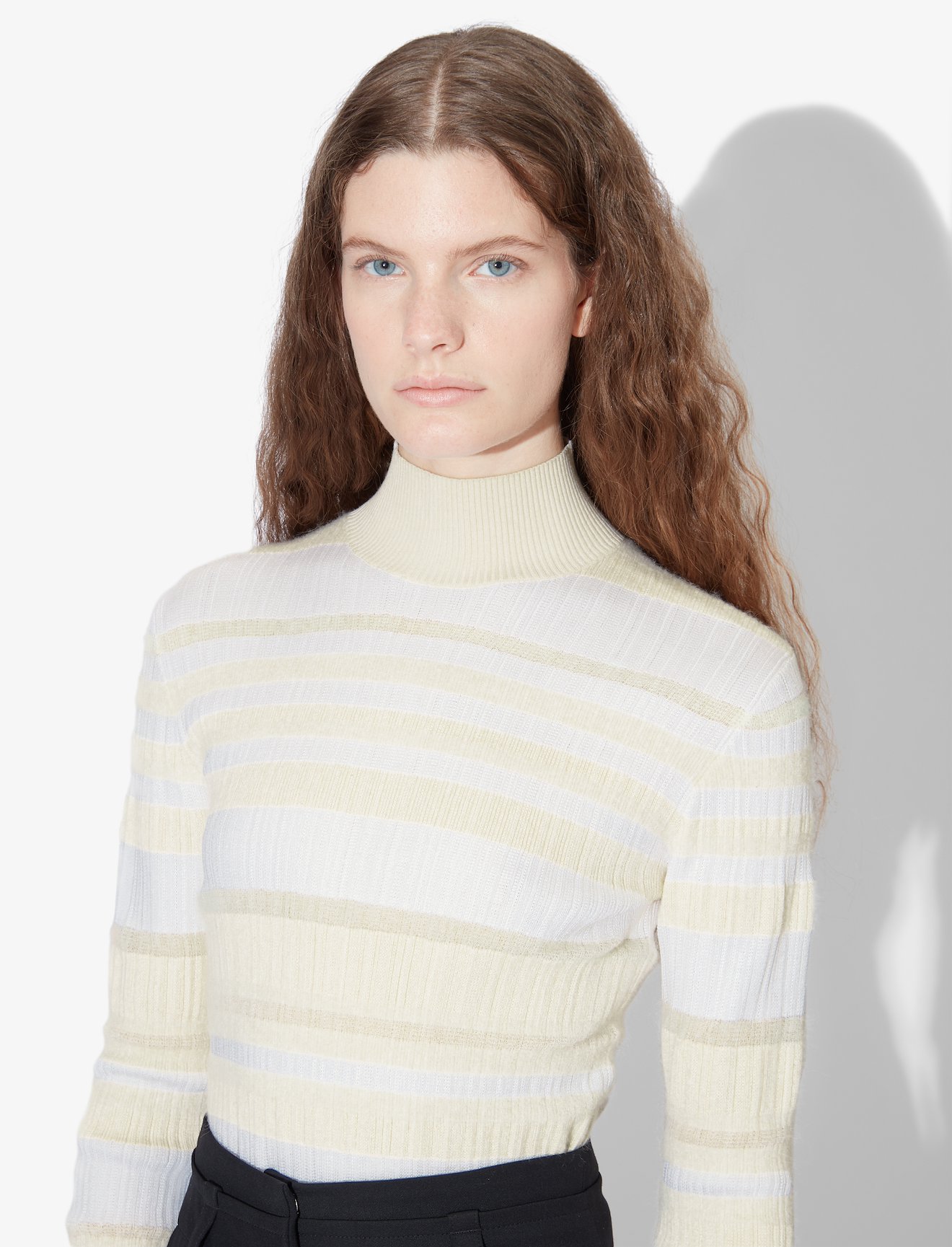 Stripe Knit Turtleneck #3