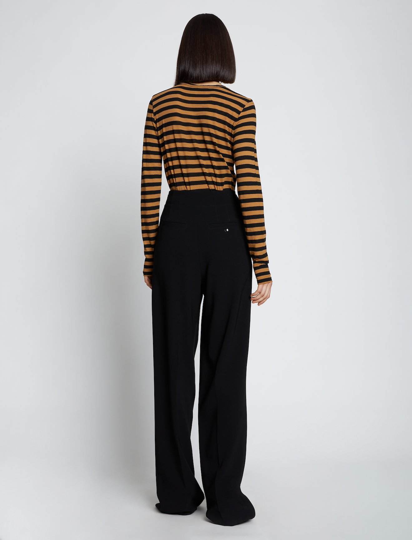 Proenza Schouler Stripe Long Sleeve T Shirt Official Site 5751