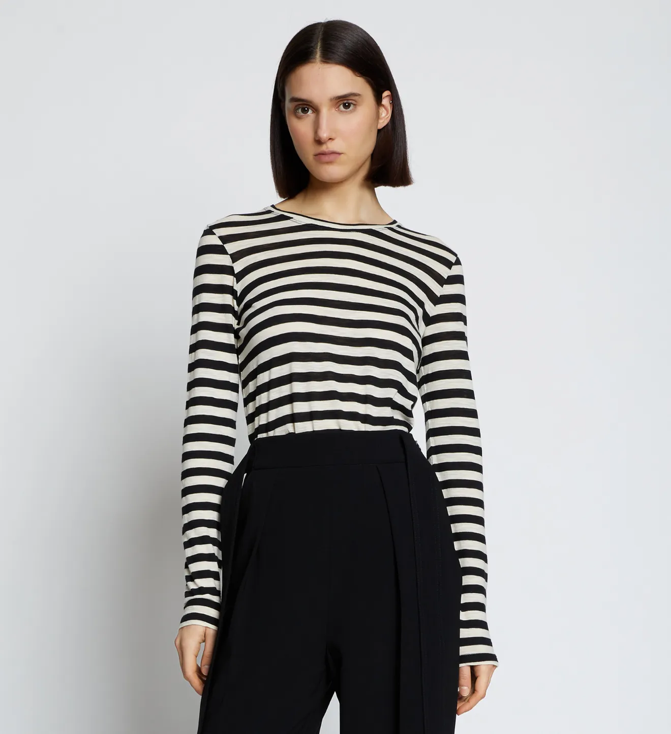 striped full sleeve t shirt