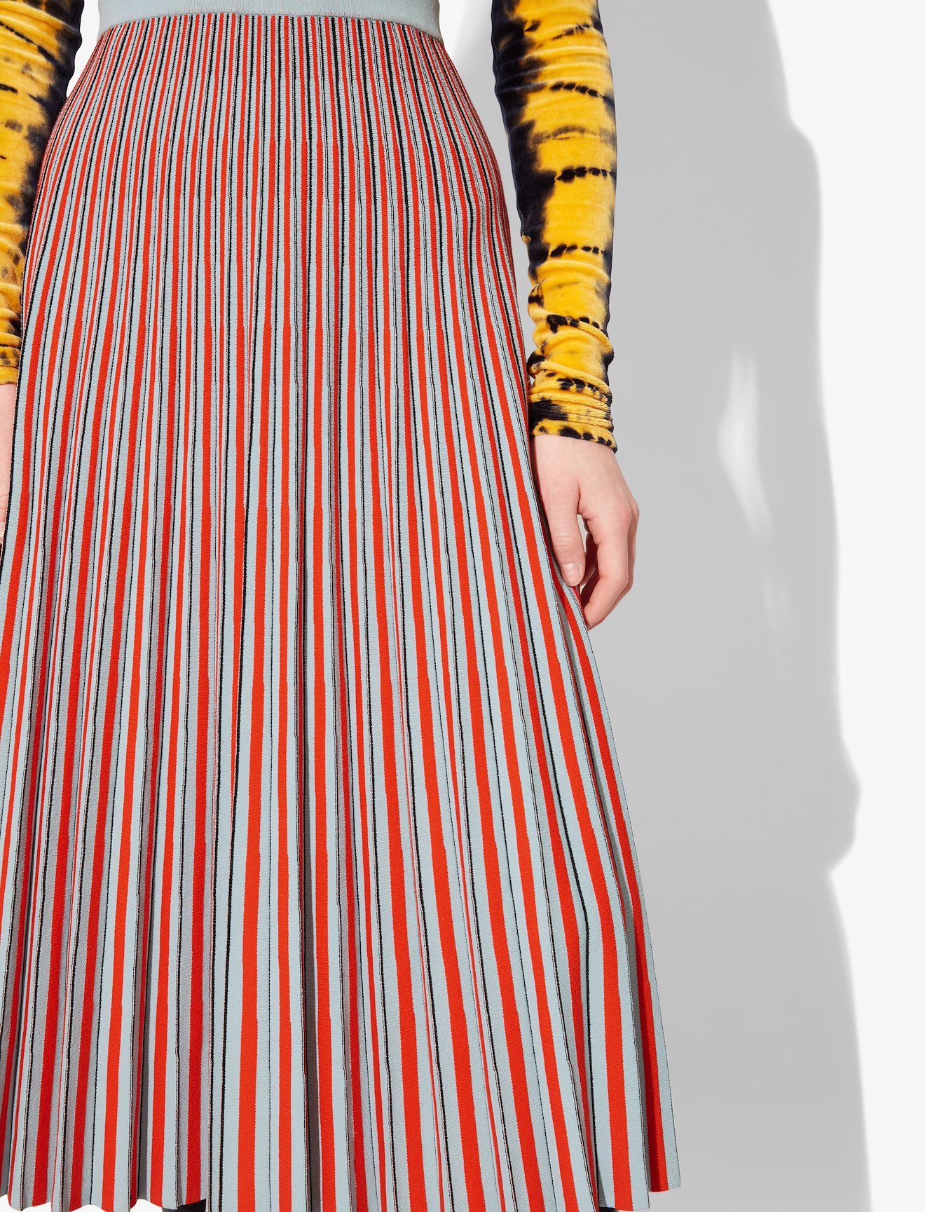 Striped Jacquard Knit Skirt #3