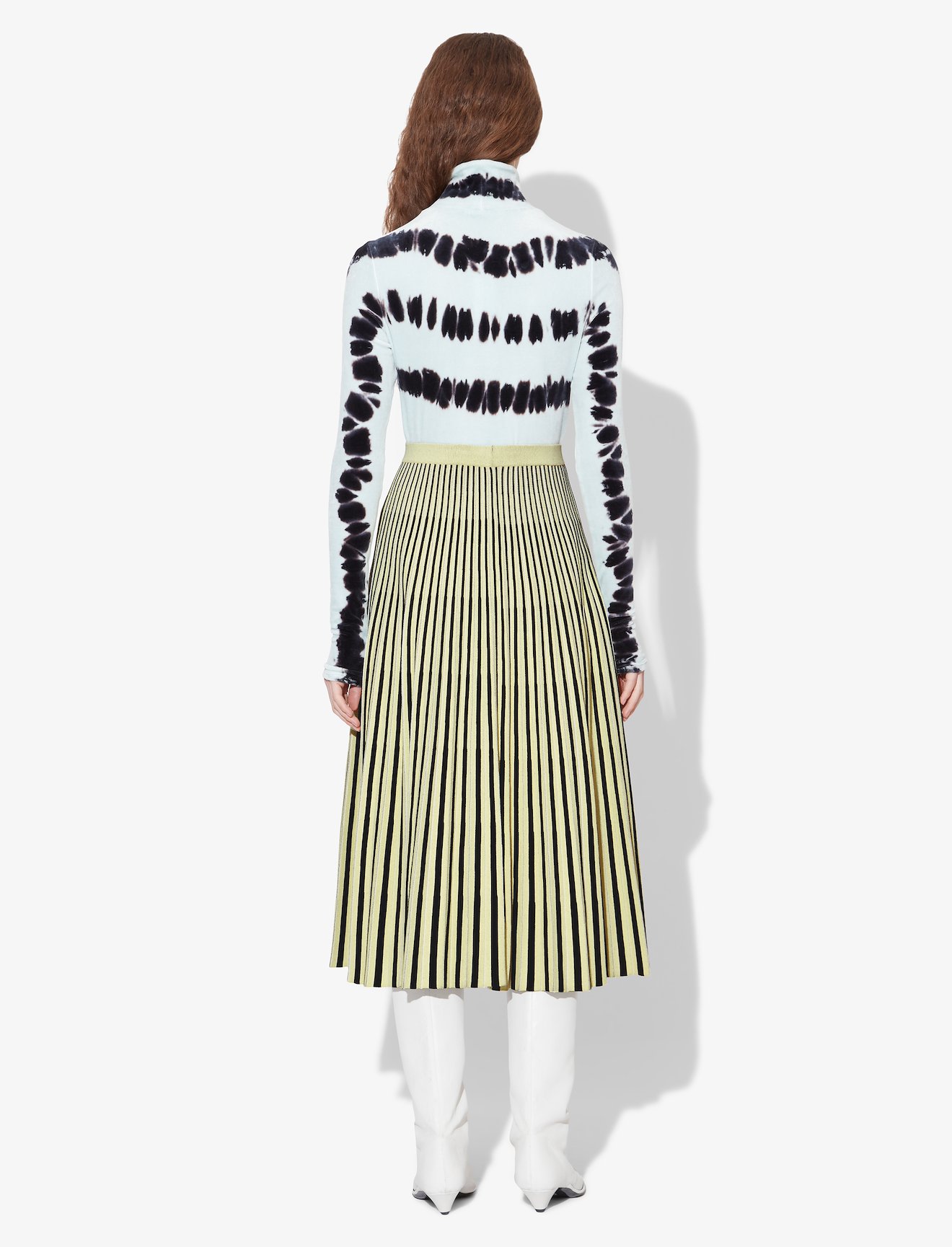 Striped Jacquard Knit Skirt #2