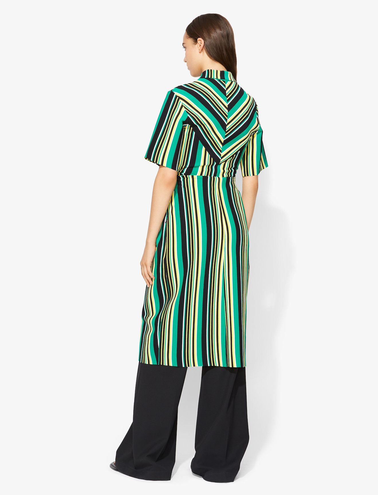 Striped Knit Cut Out Dress #2