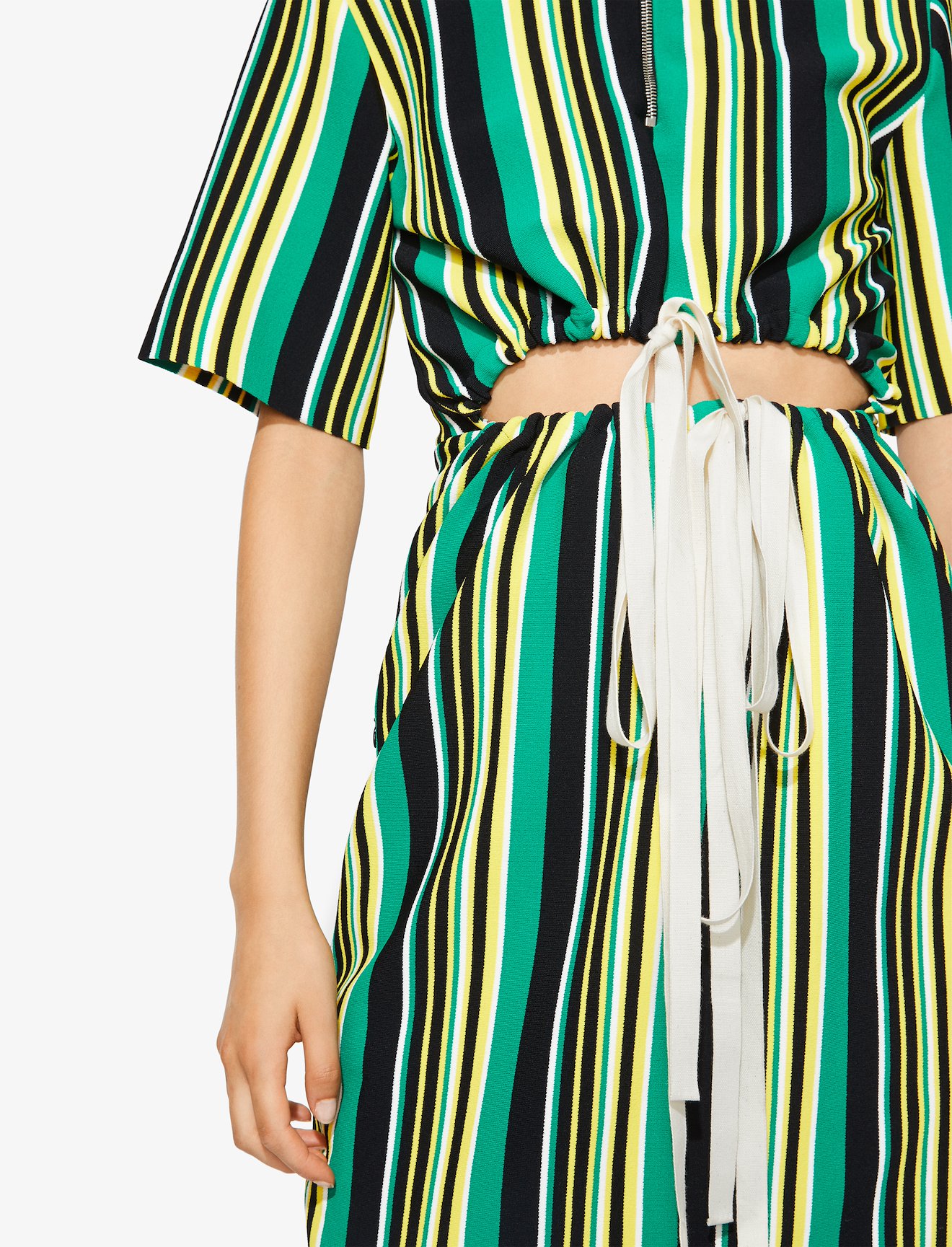 Striped Knit Cut Out Dress #3